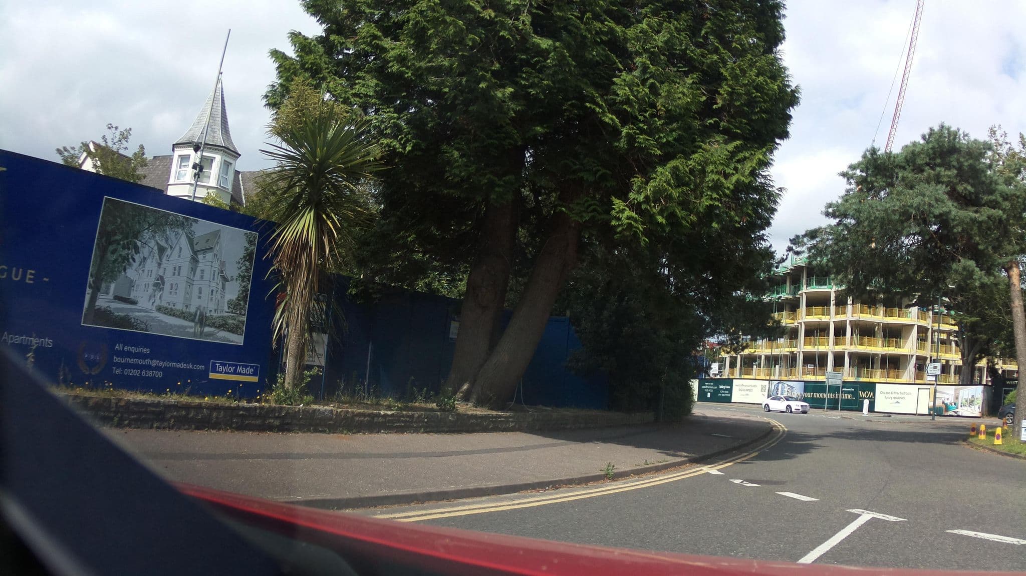 Street view near Montague Hotel, Bournemouth