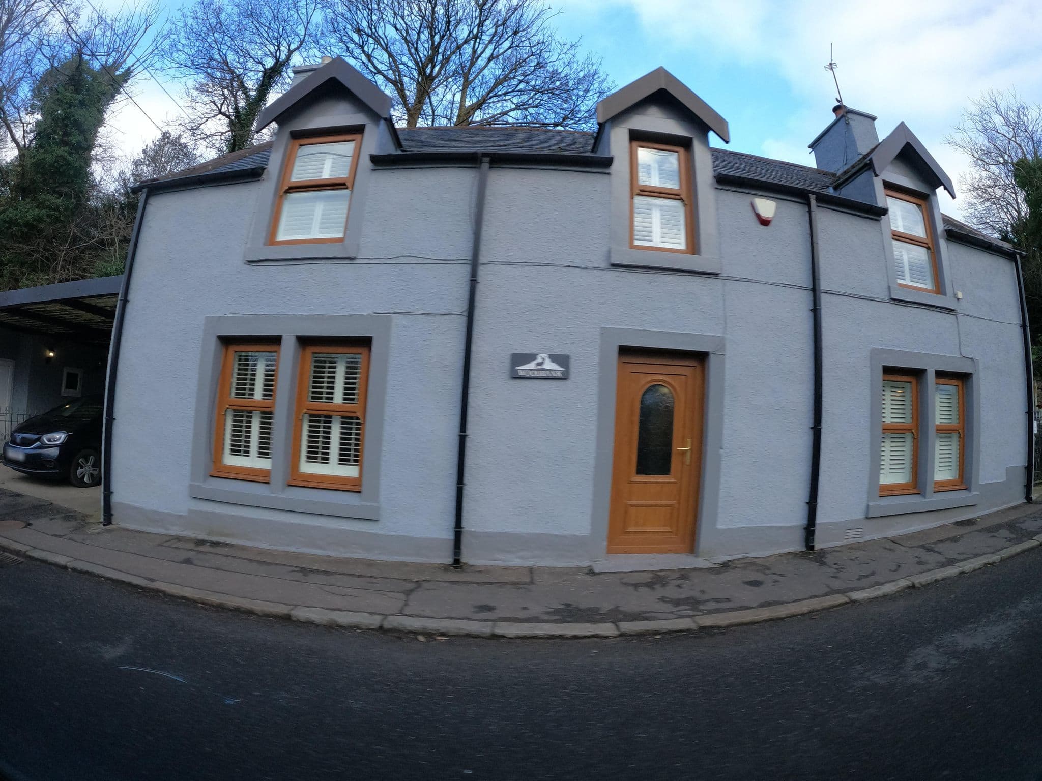 Street view near Cree Bridge House Hotel, Newton Stewart — © hobgoblin (CC BY-SA · Mapillary)