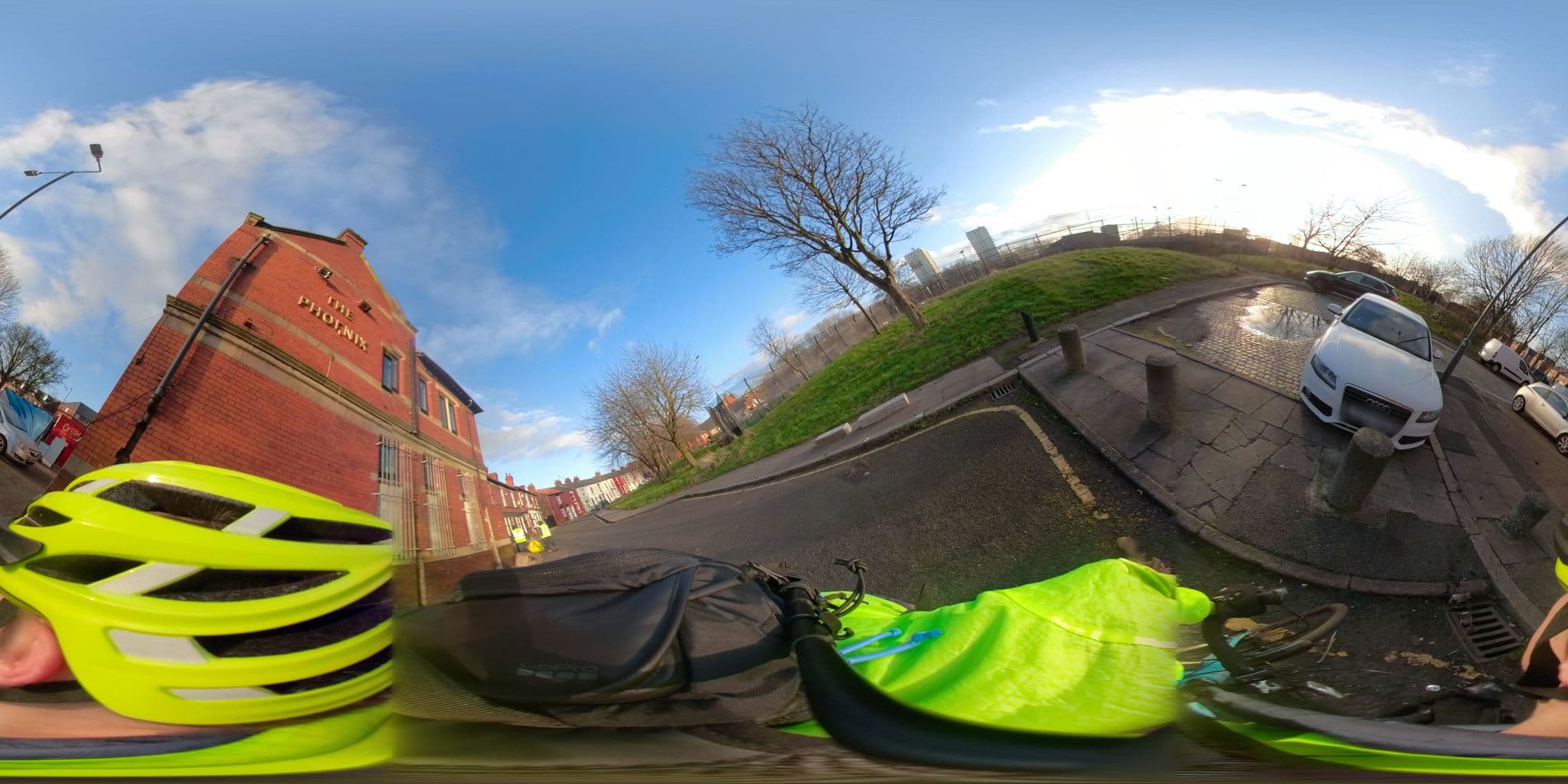 Street view near Phoenix Hotel, Kirkdale — © gjpalmer (CC BY-SA · Mapillary)