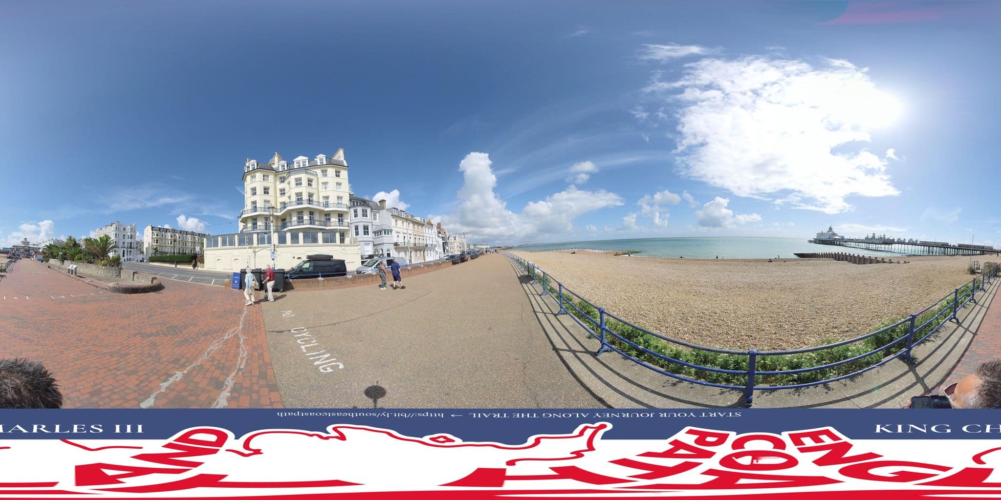 Street view near Marine Guest House, Eastbourne — © EnglandCoastPath (CC BY-SA · Mapillary)