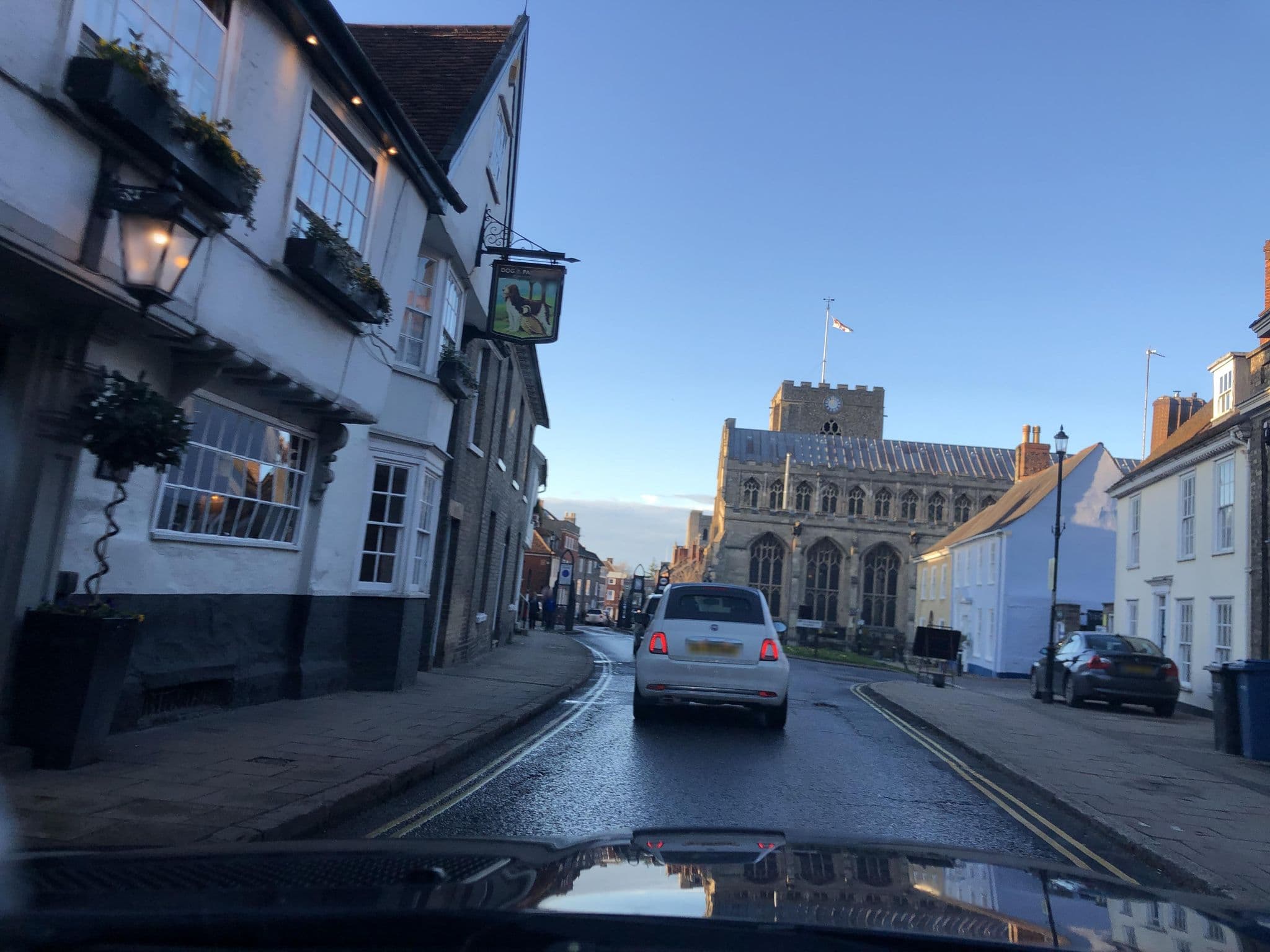 Street view near Old Brewery House Bed & Breakfast, Bury St Edmunds — © laye (CC BY-SA · Mapillary)
