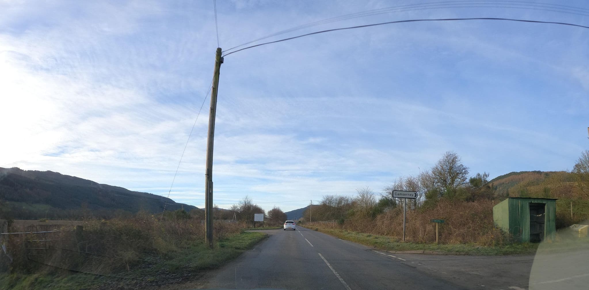 Street view near Aberfeldy Aire motorhome stopover, Aberfeldy — © hobgoblin (CC BY-SA · Mapillary)