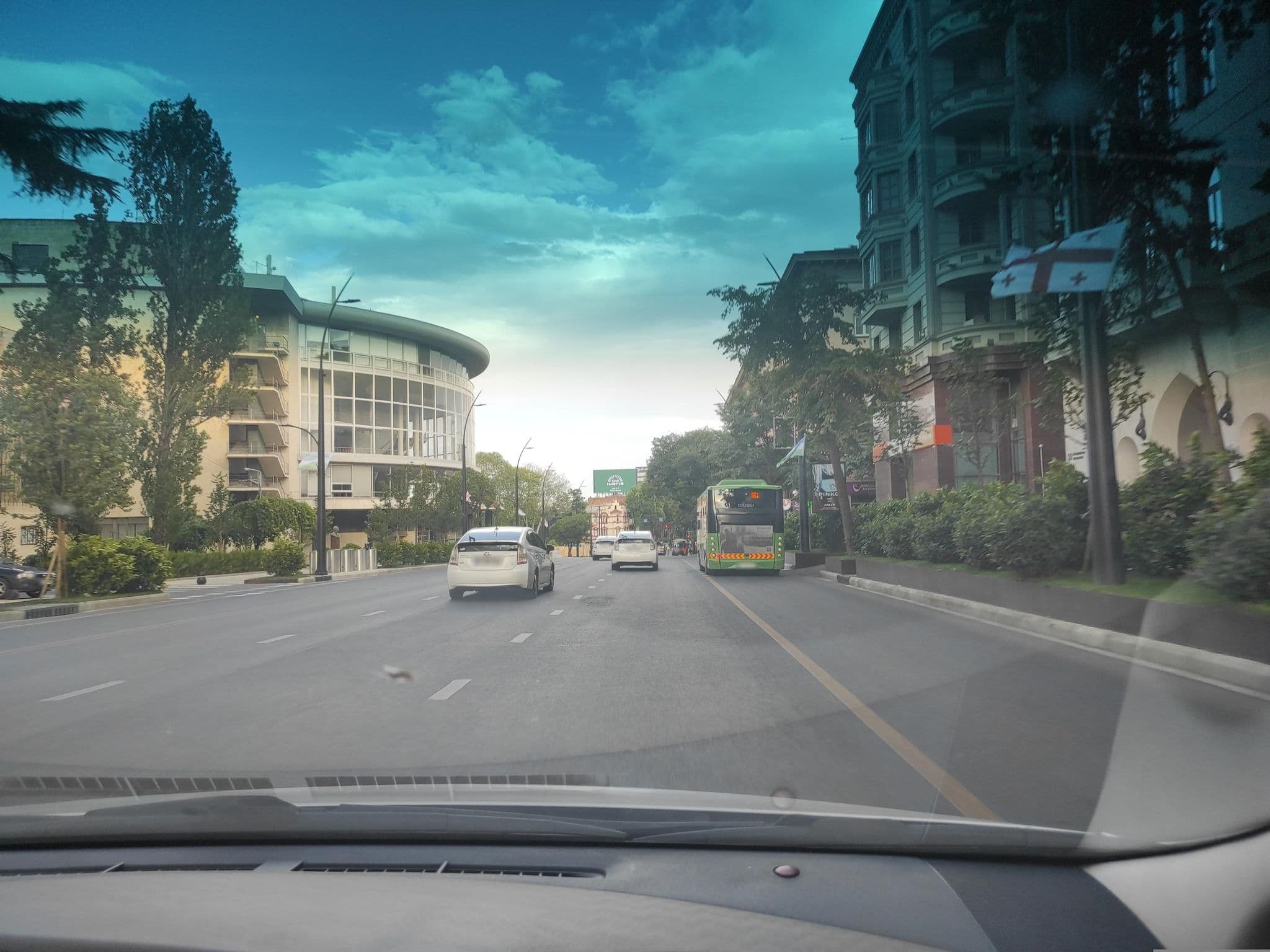 Street view near Tbilisi Philharmonic by Mercure Hotel, Okroq’ana