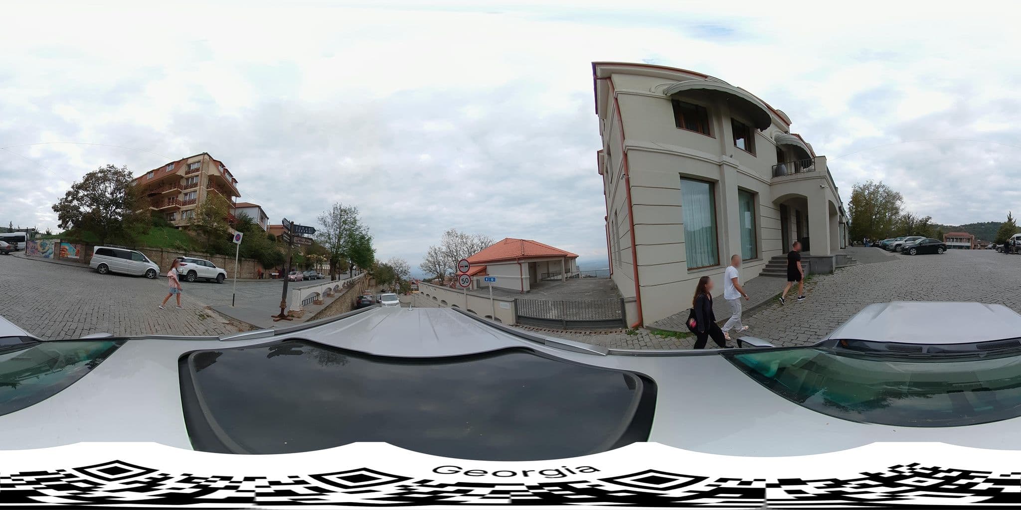Street view near Hotel Kabadoni, Sighnaghi — © bumbeishvili (CC BY-SA · Mapillary)