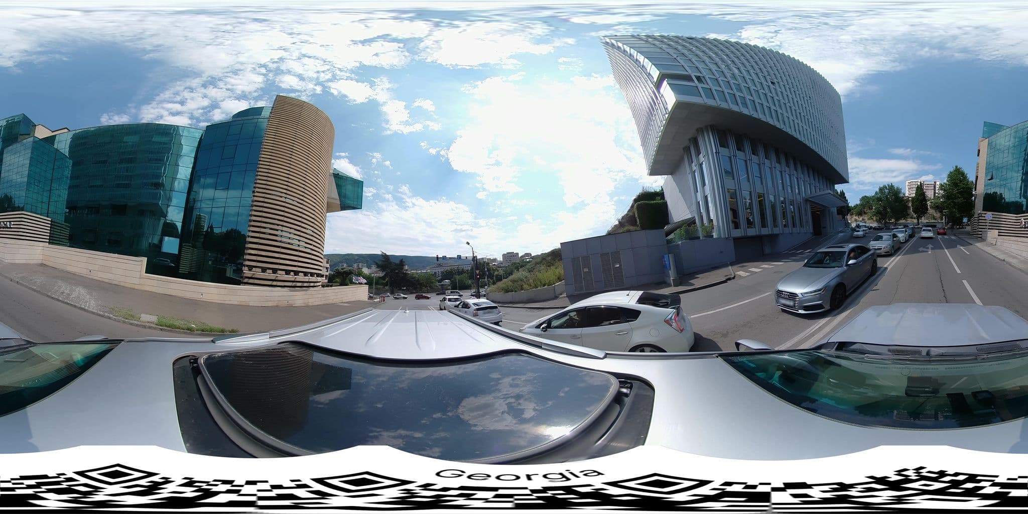 Street view near Hilton Garden Inn Tbilisi Riverview, Tbilisi — © bumbeishvili (CC BY-SA · Mapillary)