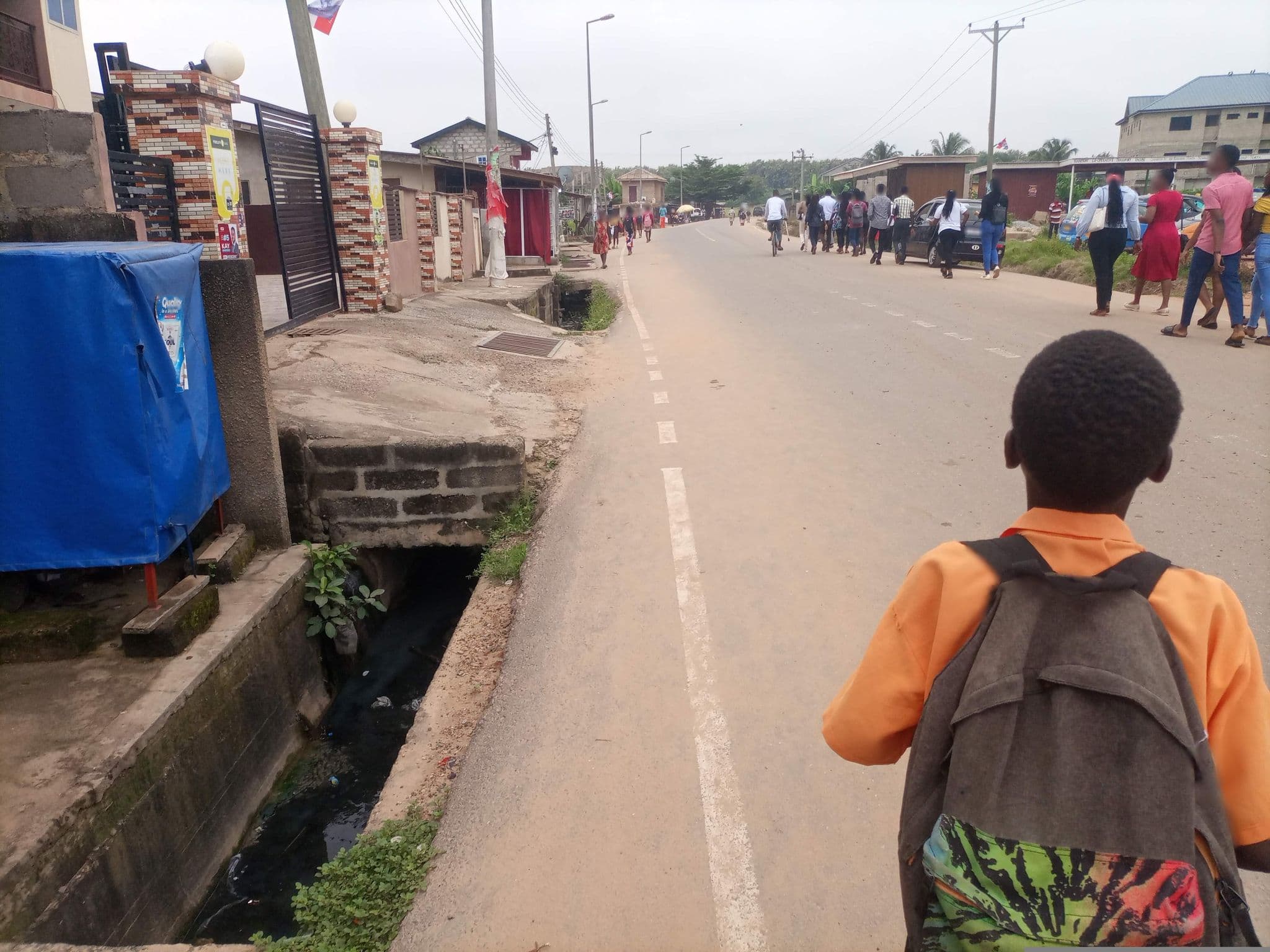 Street view near Golden Royal Palace, Cape Coast