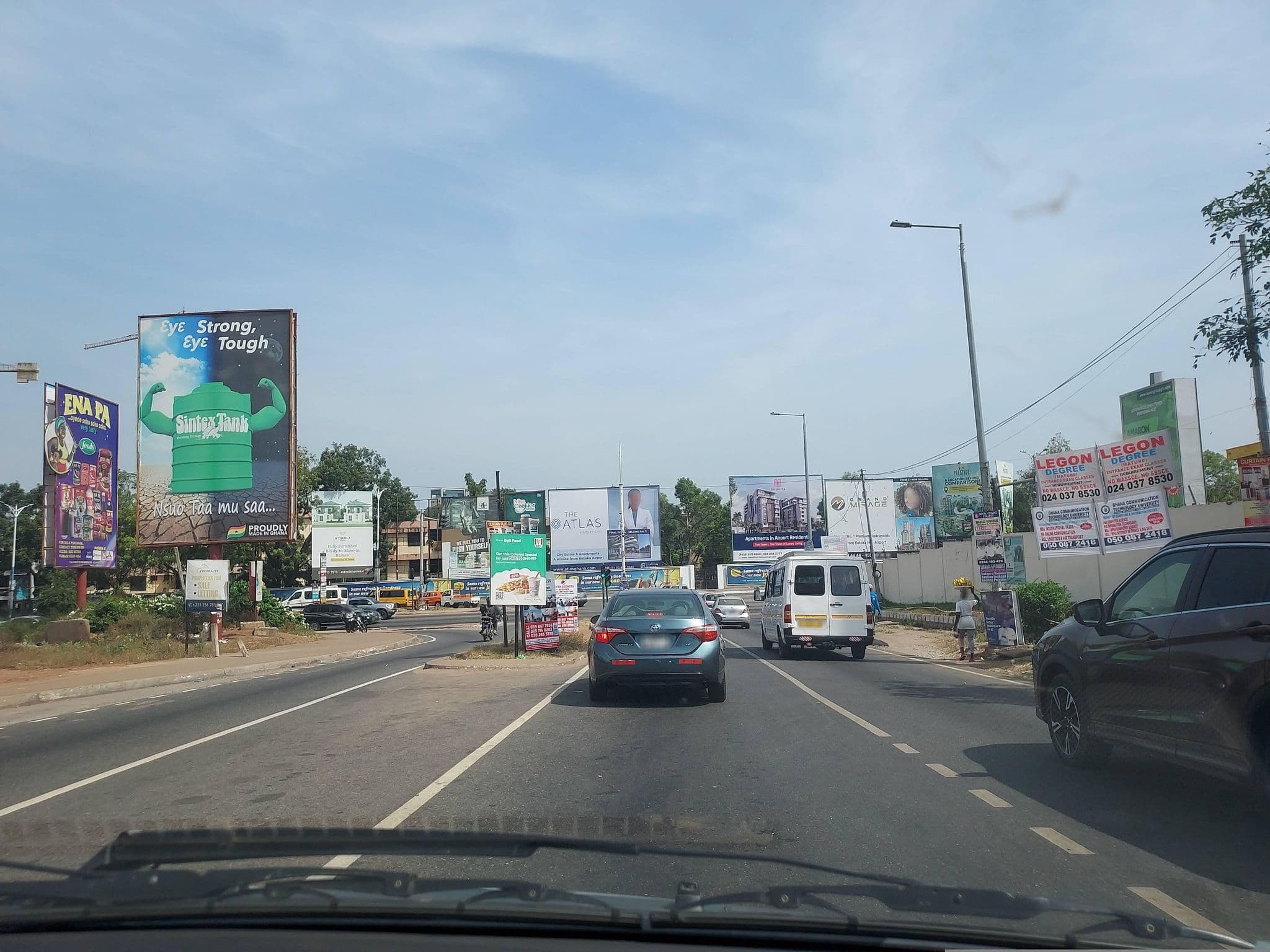 Street view near The Palms By Eagles Accra, Osu — © Berchiepratt03 (CC BY-SA · Mapillary)