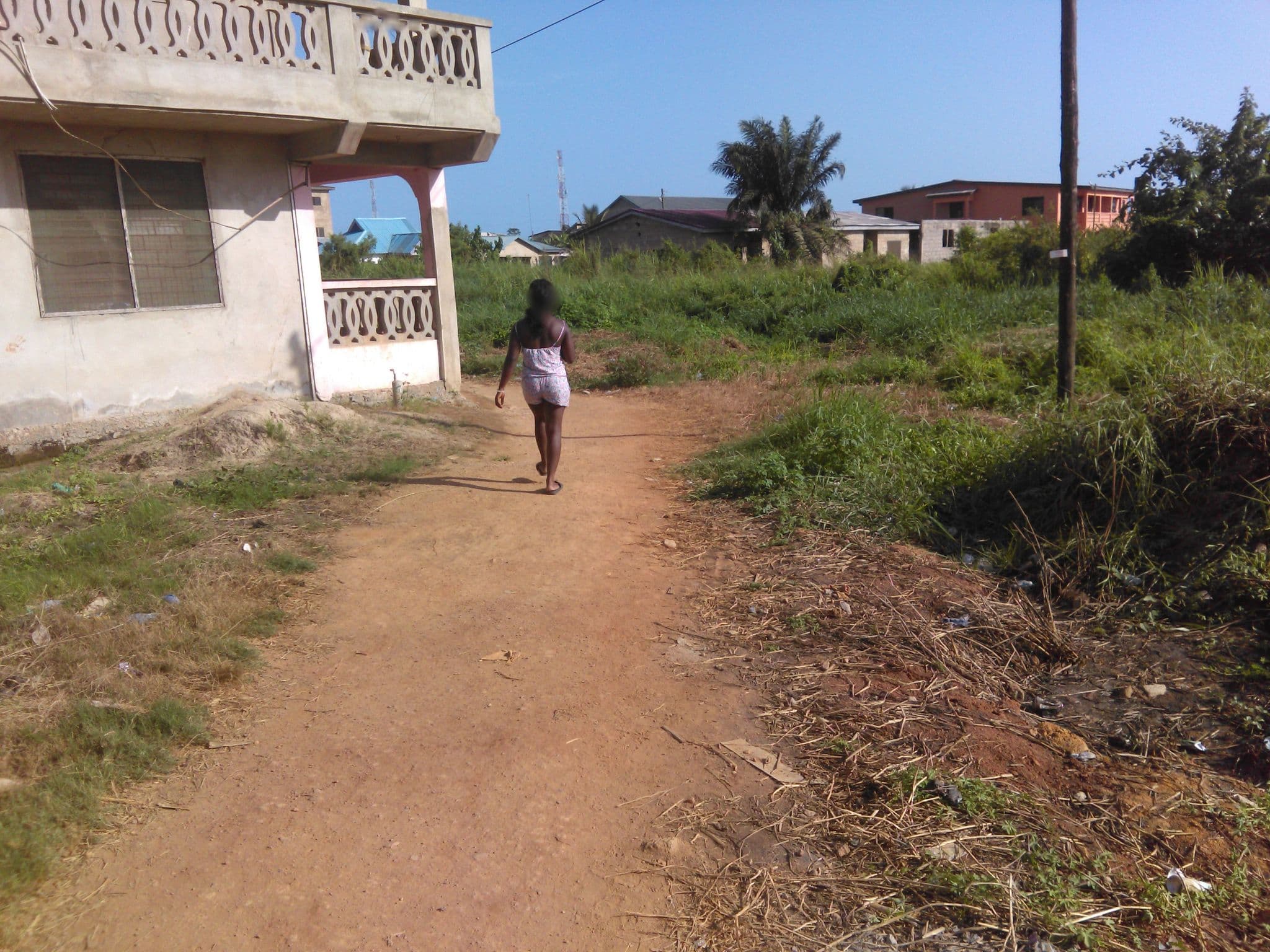 Street view near Hostel, Cape Coast