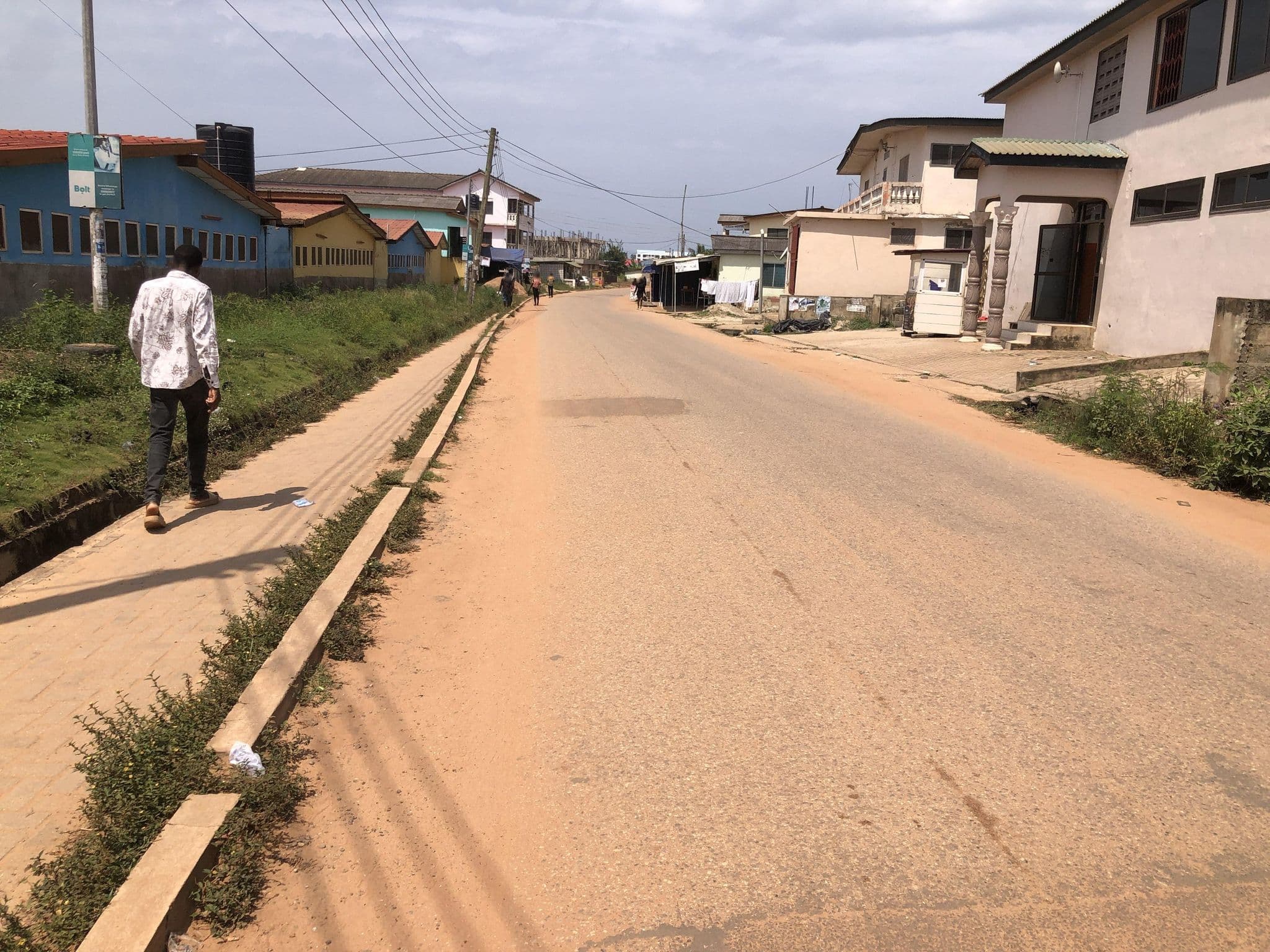 Street view near Ayensu Plaza, Cape Coast