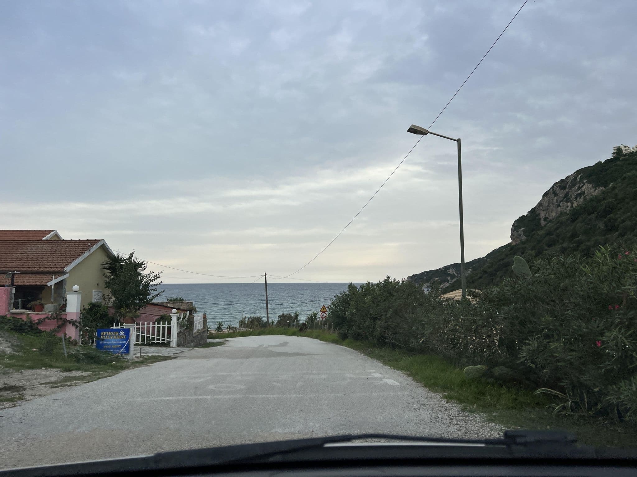 Street view near Spiros House, Agios Georgis