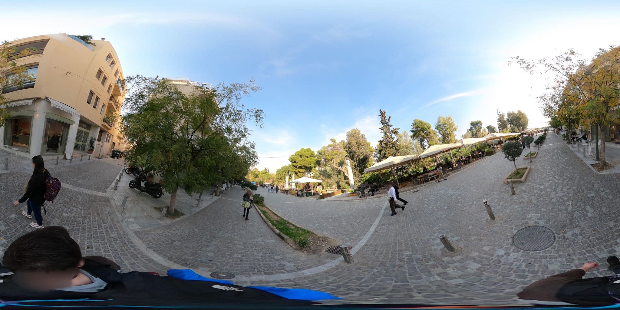 Street view near Phidias Hotel, Athens