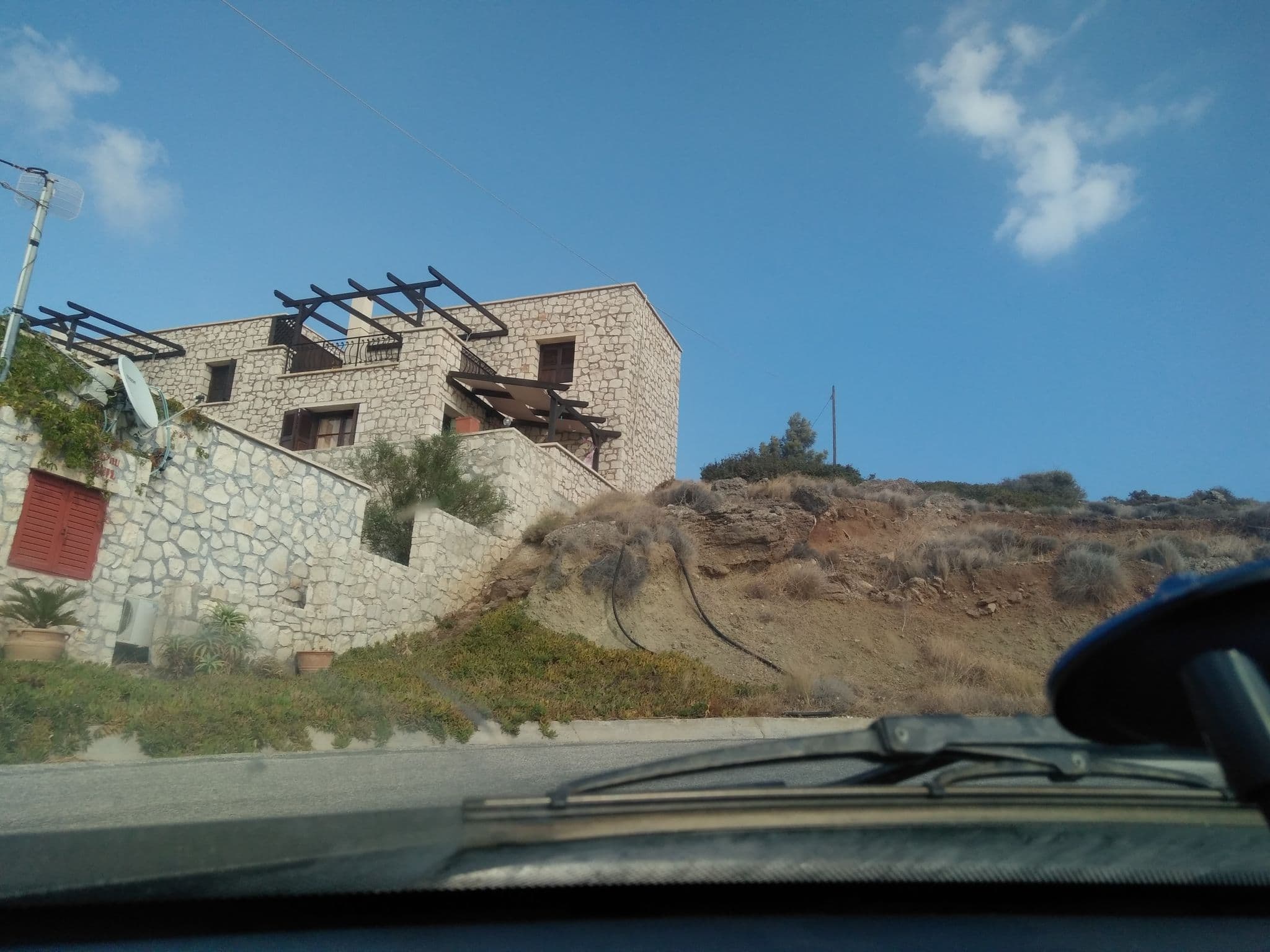 Street view near Ville du Soleil, Makry-Gialos — © marooned (CC BY-SA · Mapillary)