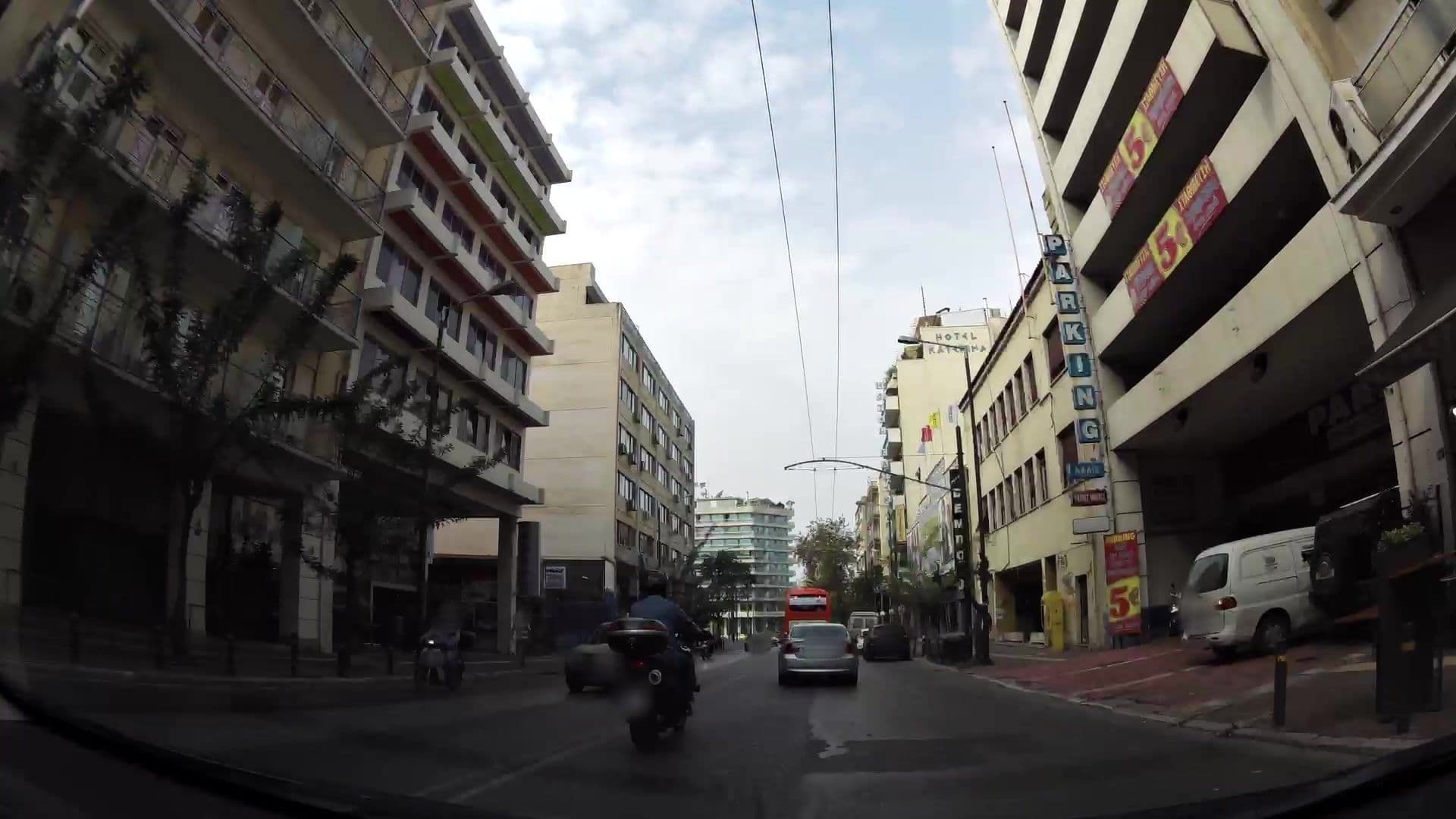 Street view near Minoa Hotel, Athens