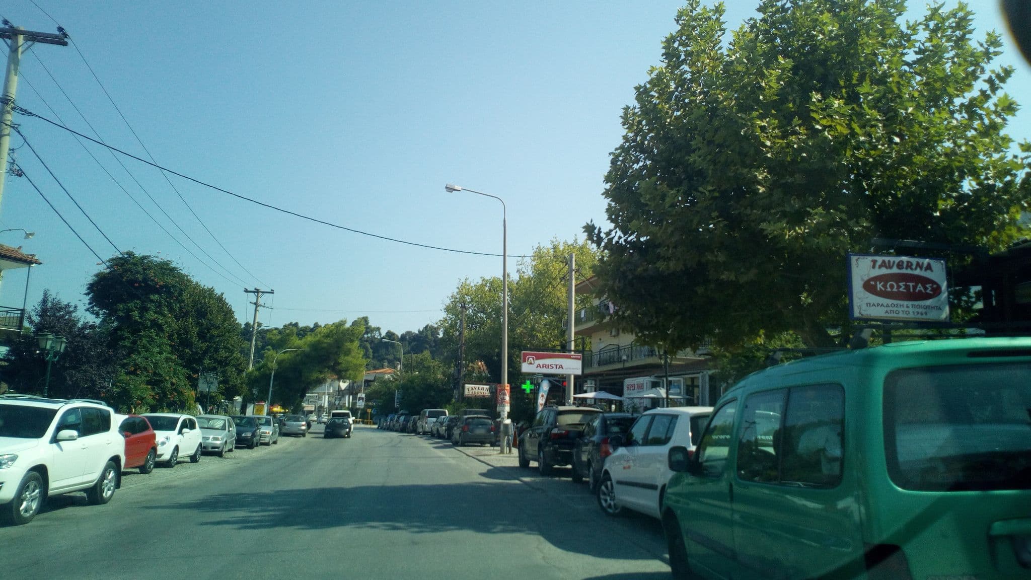 Street view near Alkion ****, Políkhronon — © skarmoutsosv (CC BY-SA · Mapillary)
