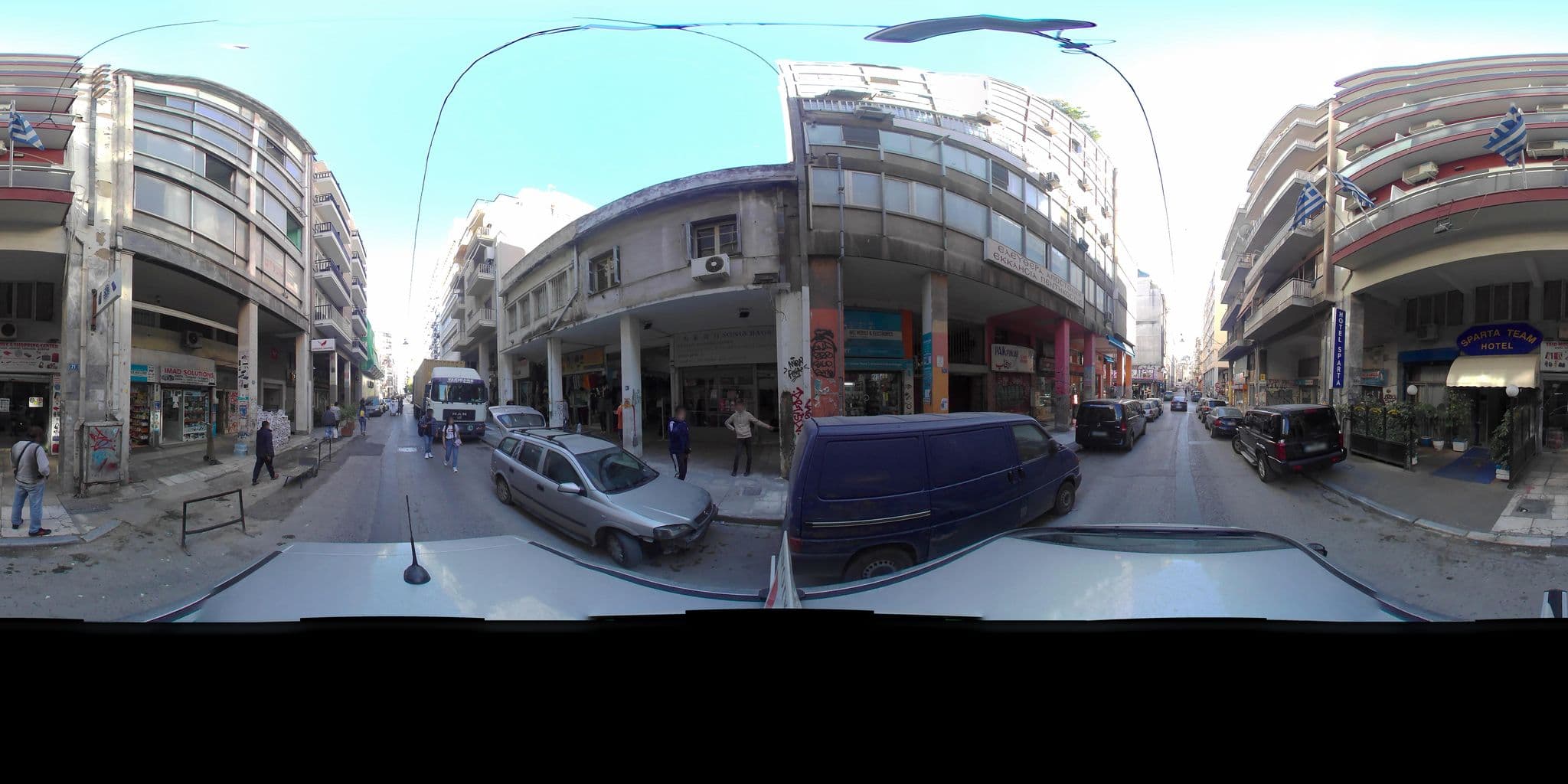 Street view near SOHO Hotel, Athens