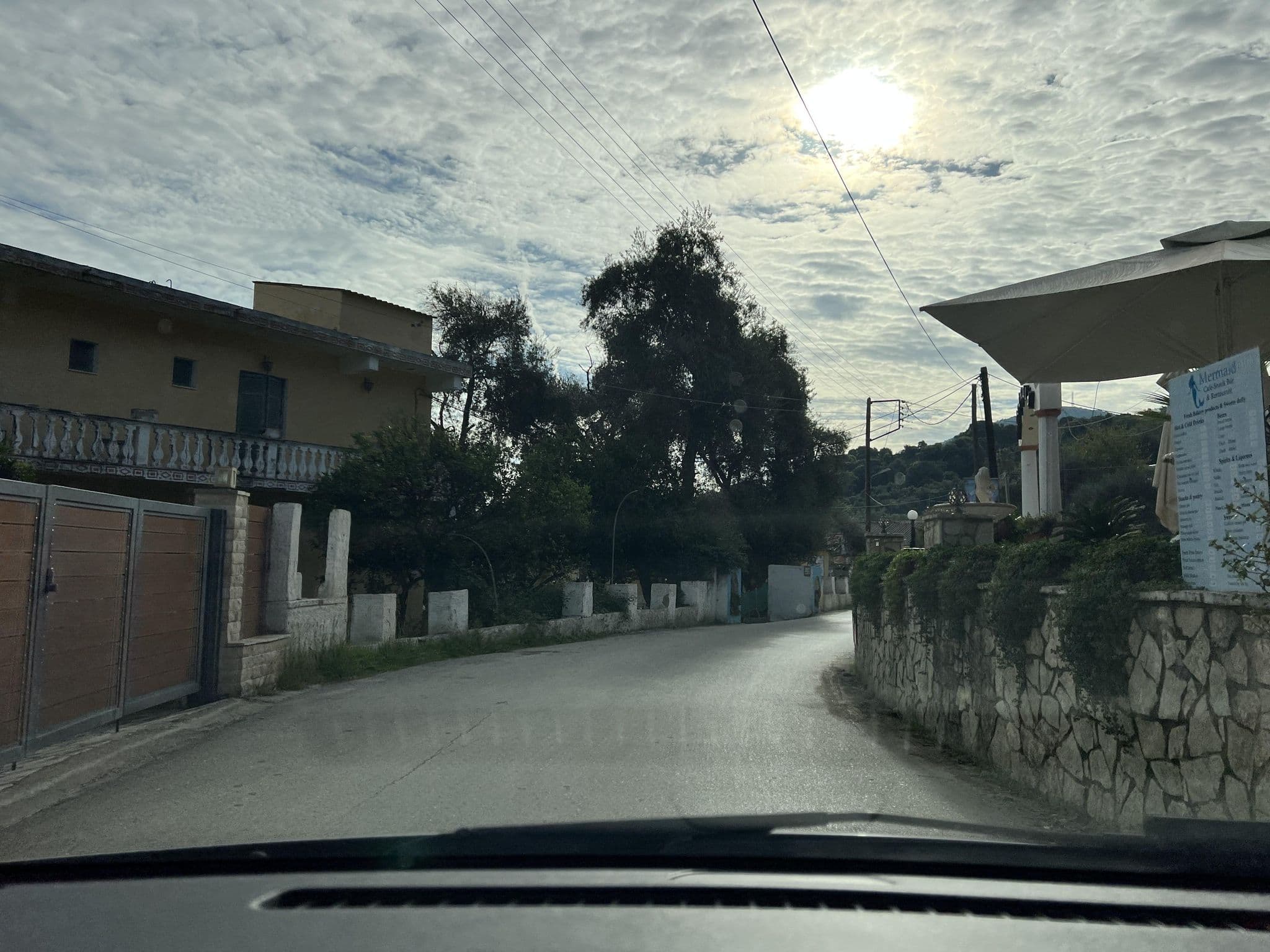 Street view near Galini Beach Studios, Ágios Matthaíos — © VMConsulting (CC BY-SA · Mapillary)