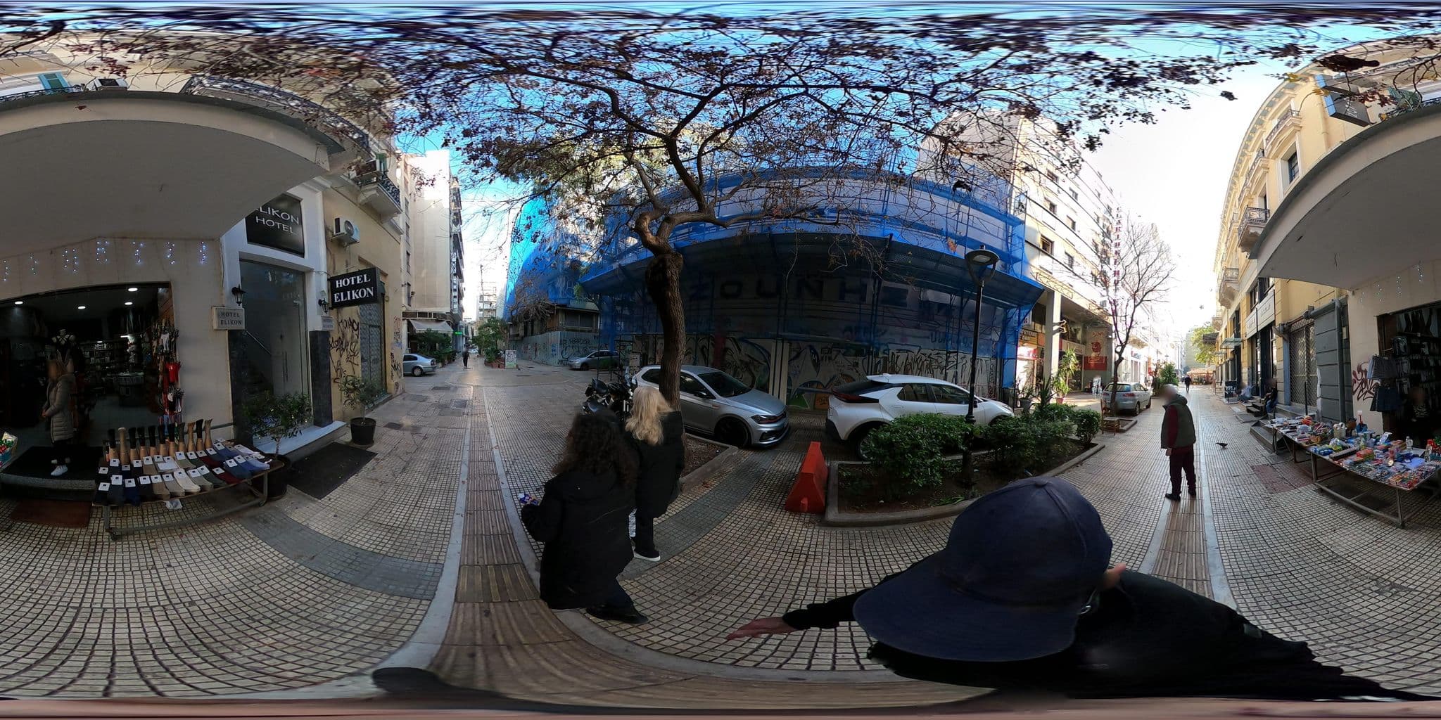 Street view near Hotel Alma, Athens