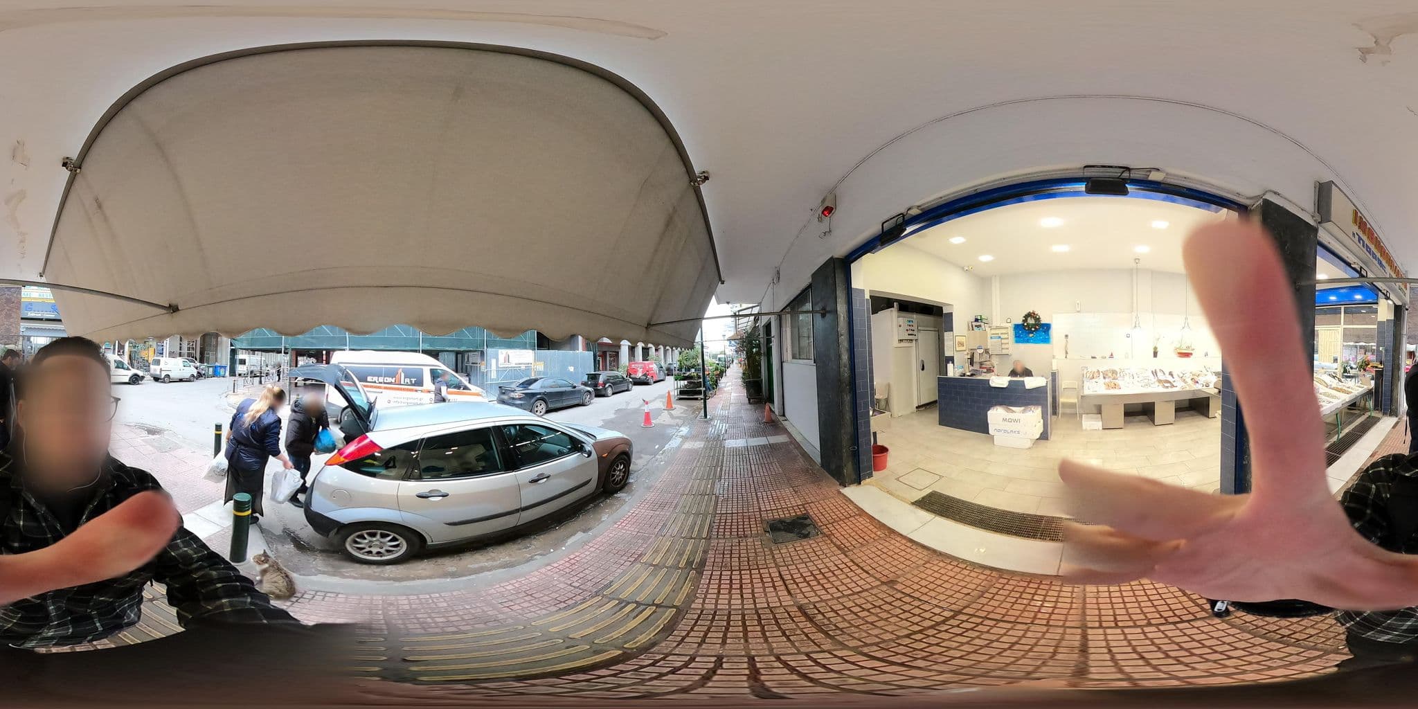 Street view near Electra, Piraeus — © efikour (CC BY-SA · Mapillary)