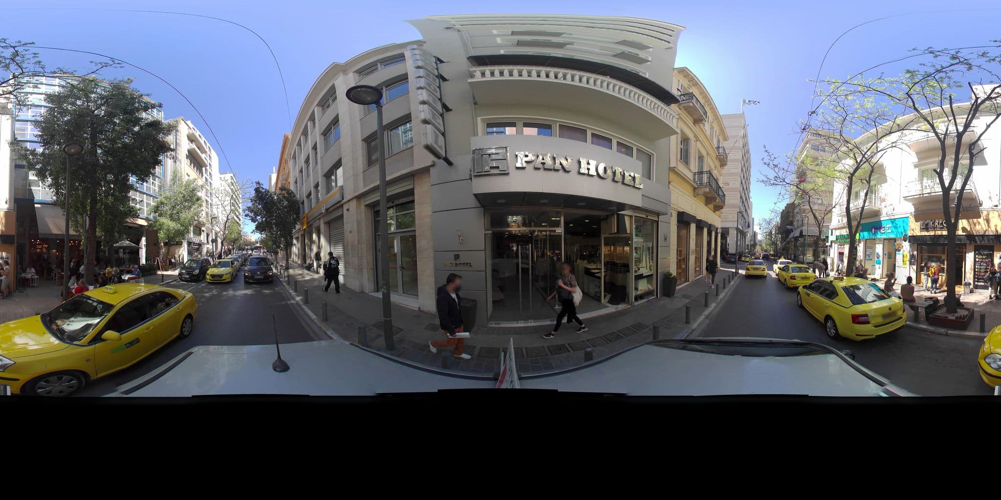 Street view near Pan, Athens