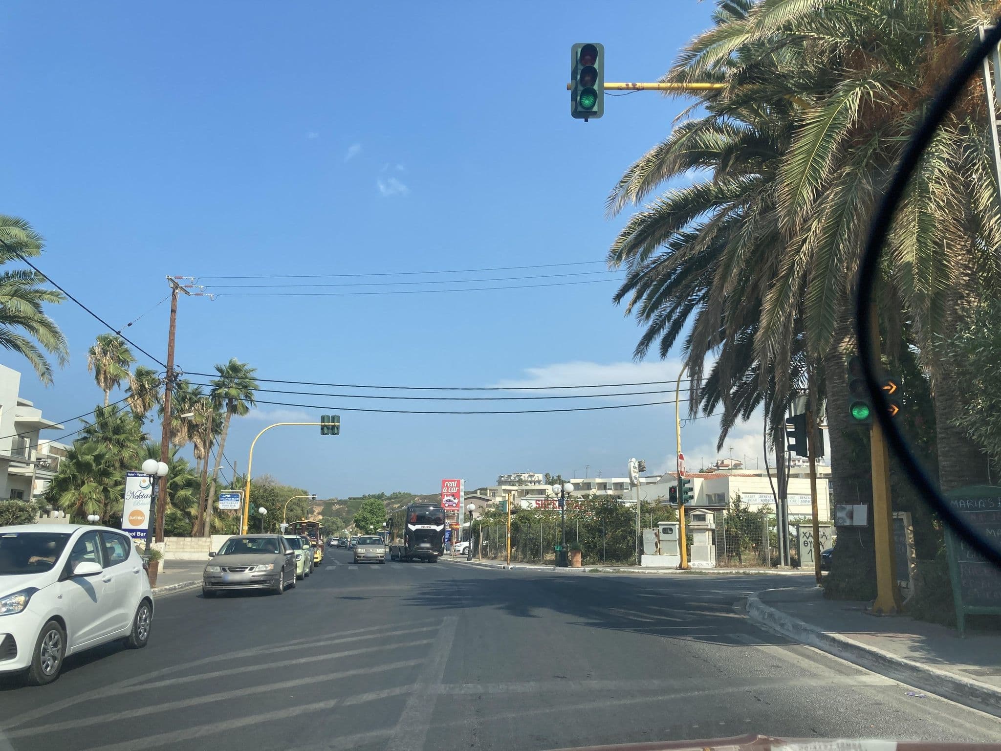 Street view near Evilion Hotel, Galatás — © fod (CC BY-SA · Mapillary)