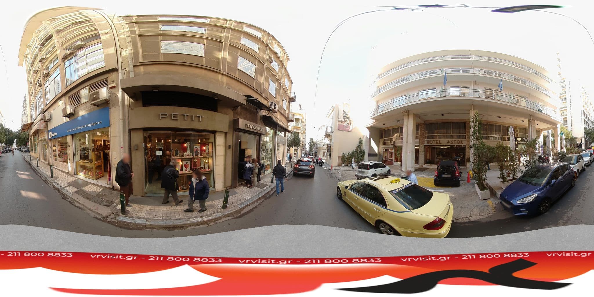 Street view near Hotel Astor, Athens