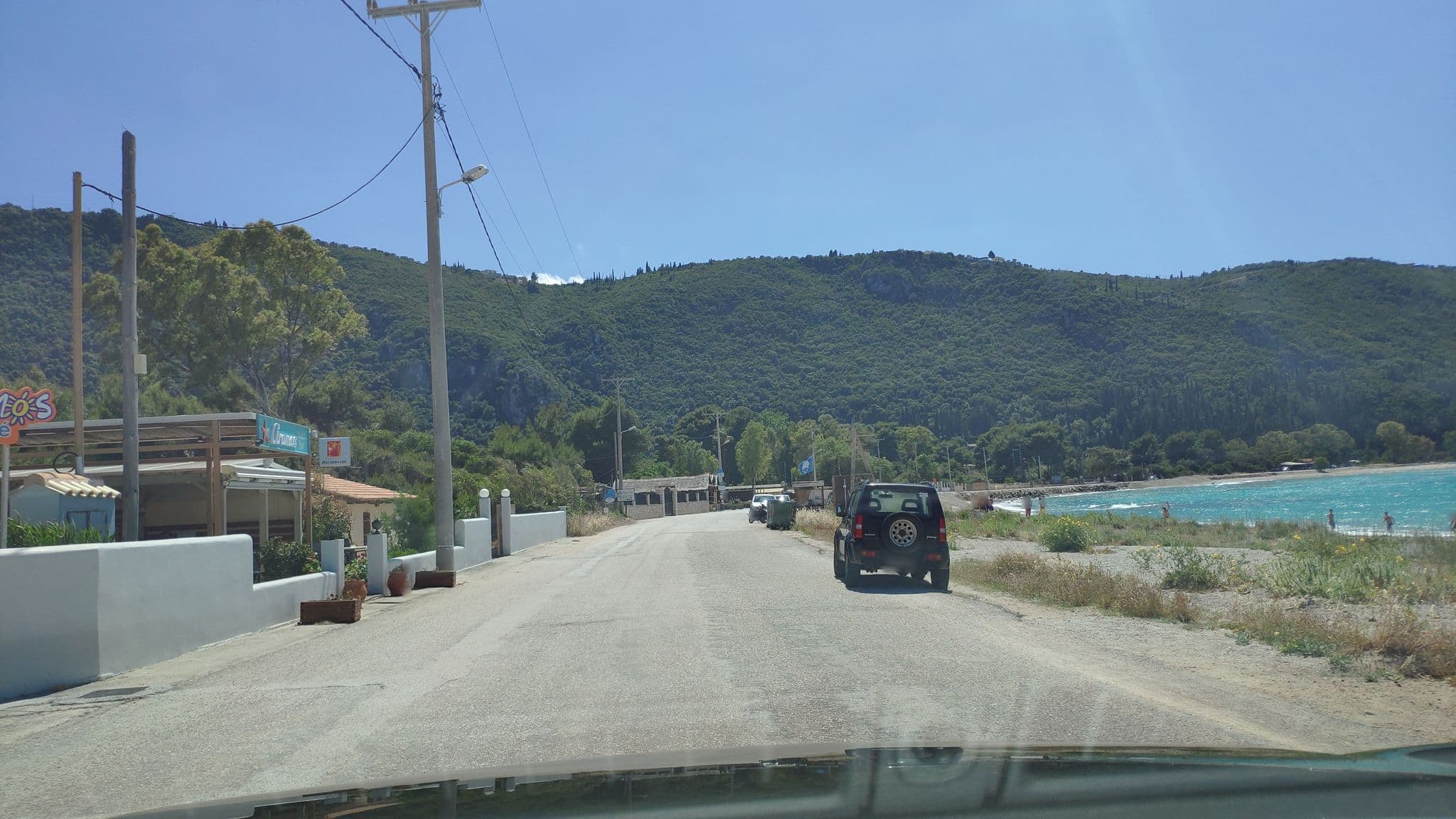 Street view near Aramos Studios, Lefkáda — © pppetros (CC BY-SA · Mapillary)