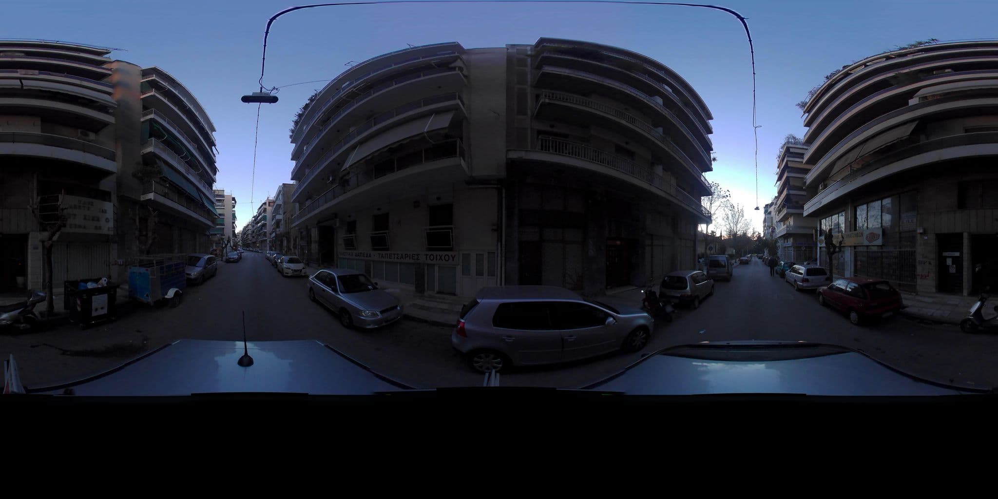 Street view near Diethnes, Athens