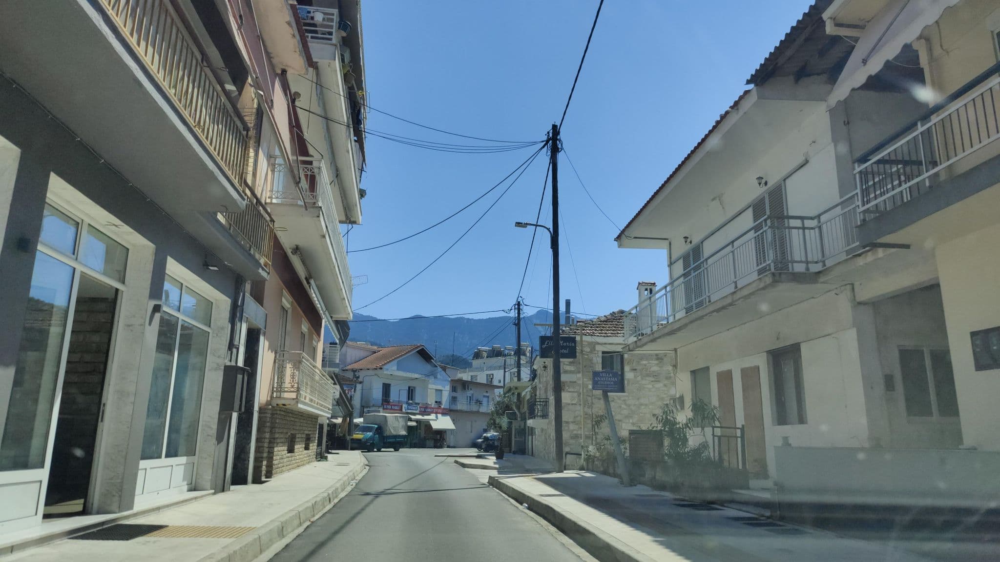 Street view near Pegasus, Thásos — © tr4sk (CC BY-SA · Mapillary)