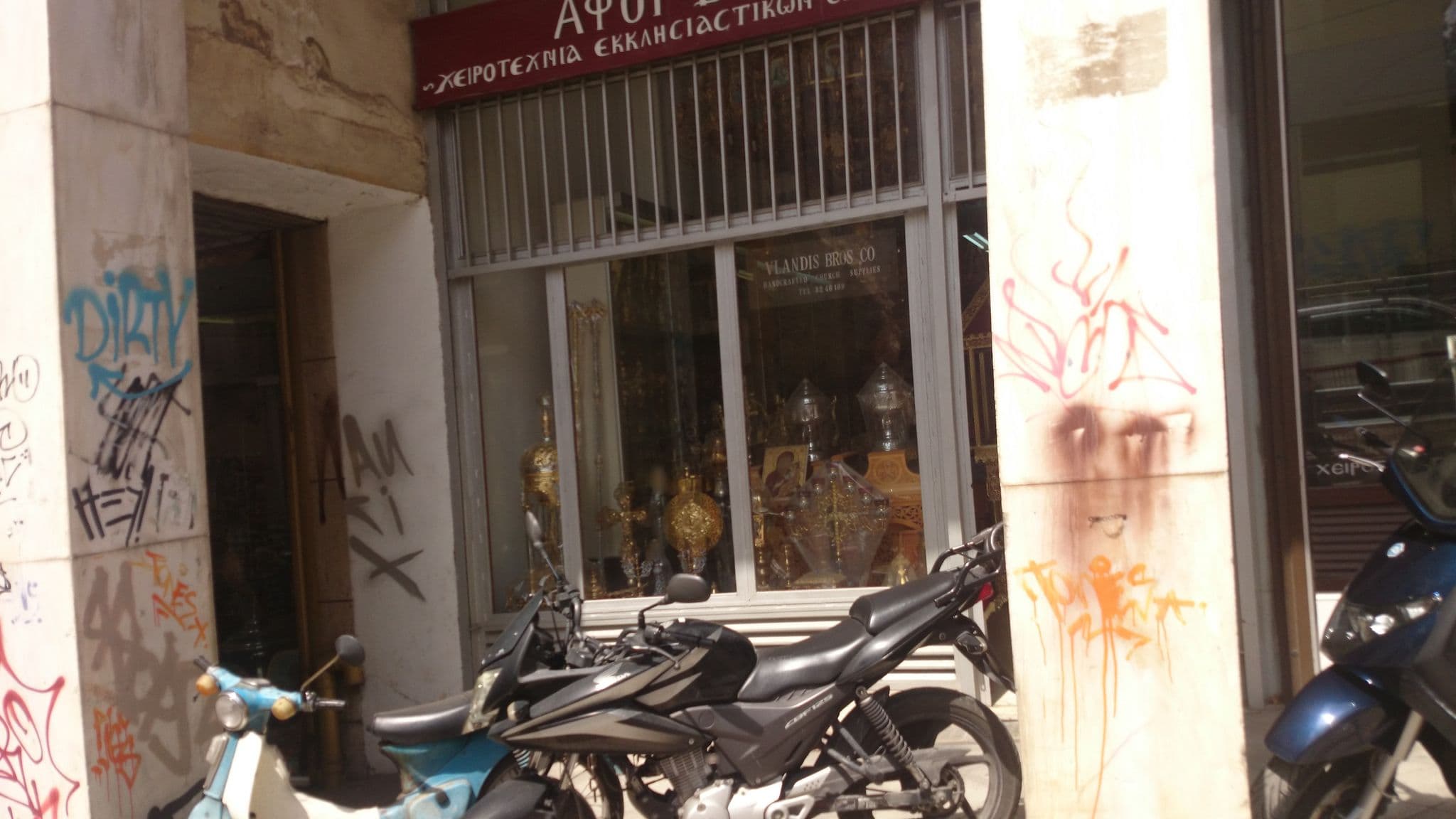 Street view near Kimon Athens Hotel, Athens