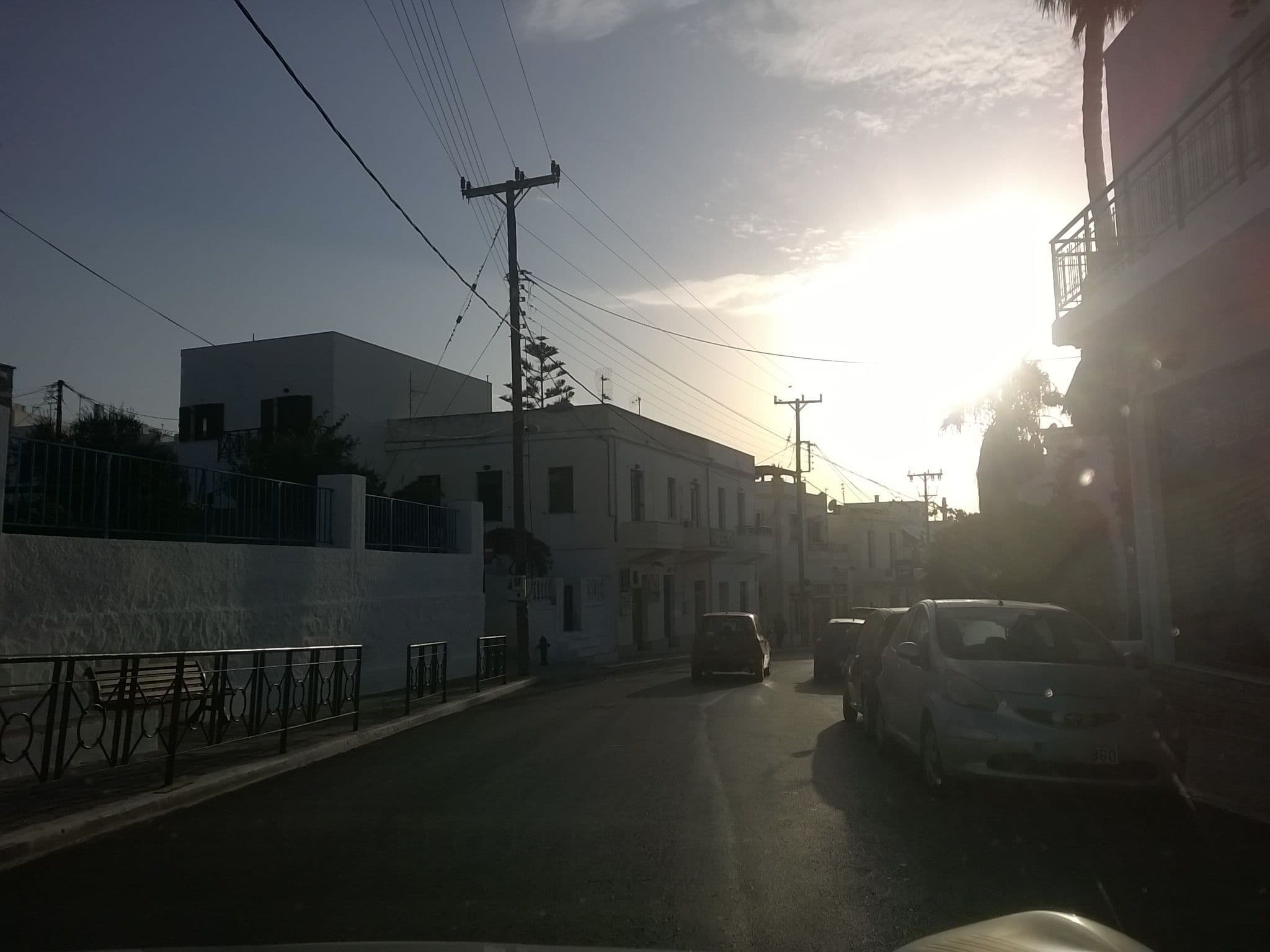 Street view near Airbnb, Náxos