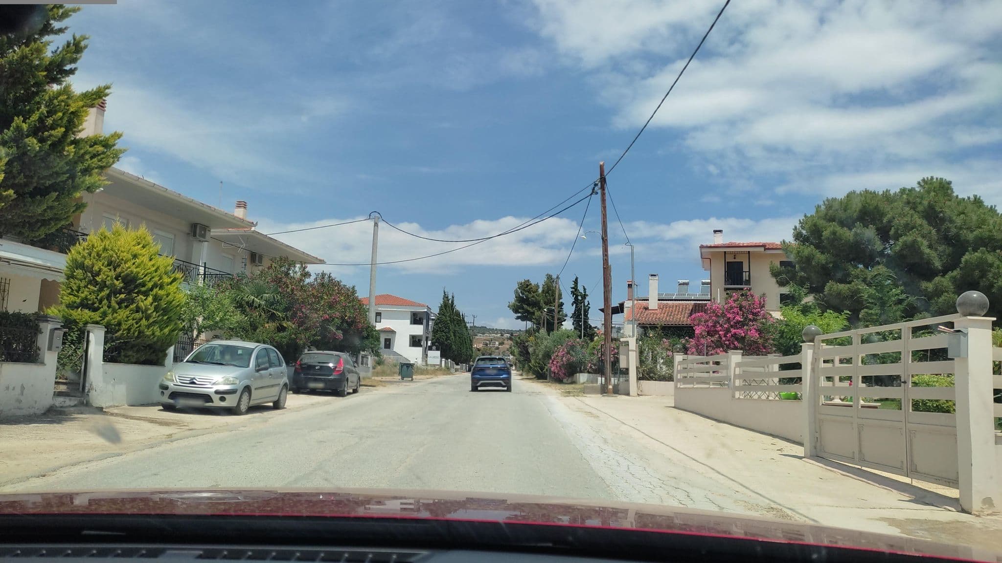 Street view near Erosaria Suites, Níkiti