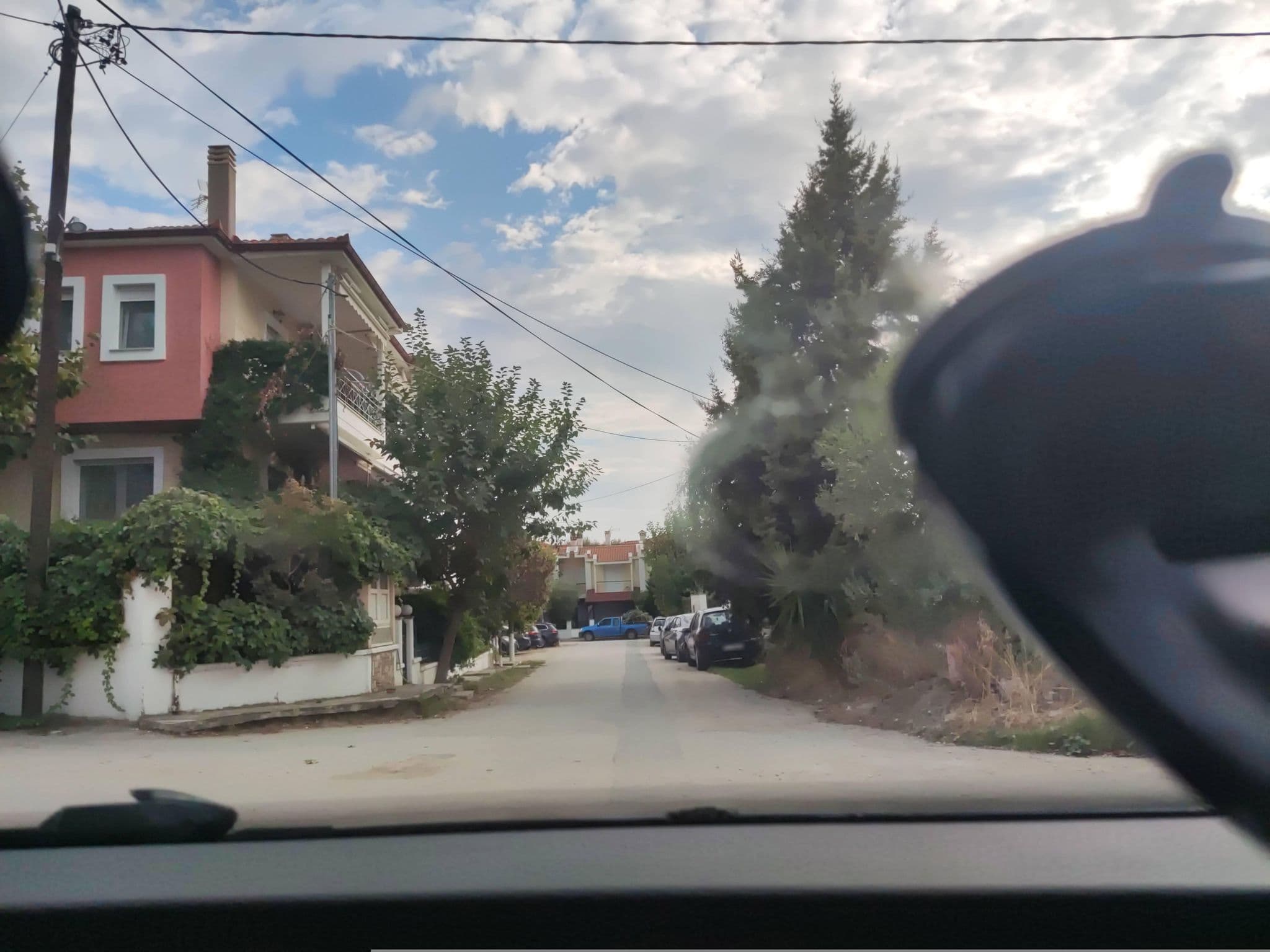Street view near Anthonos House, Níkiti