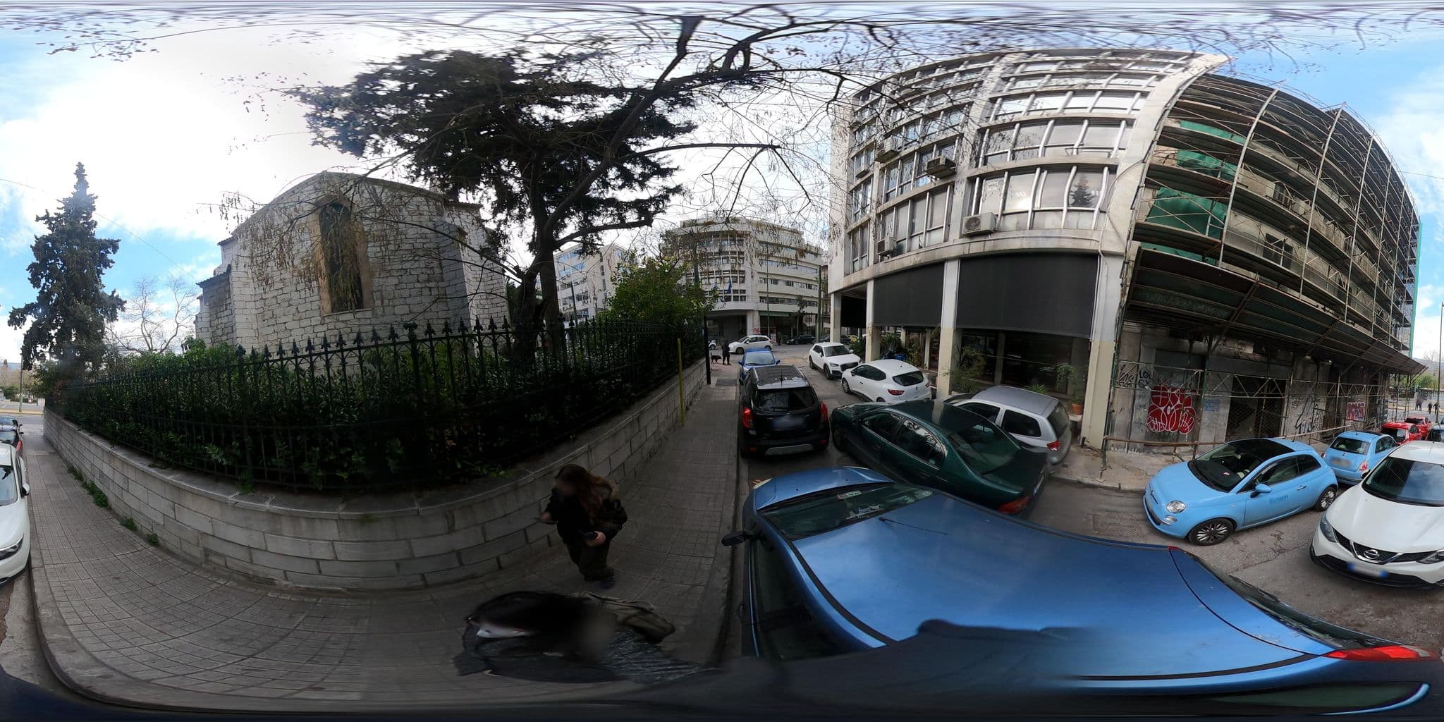 Street view near Crafoord Place, Athens