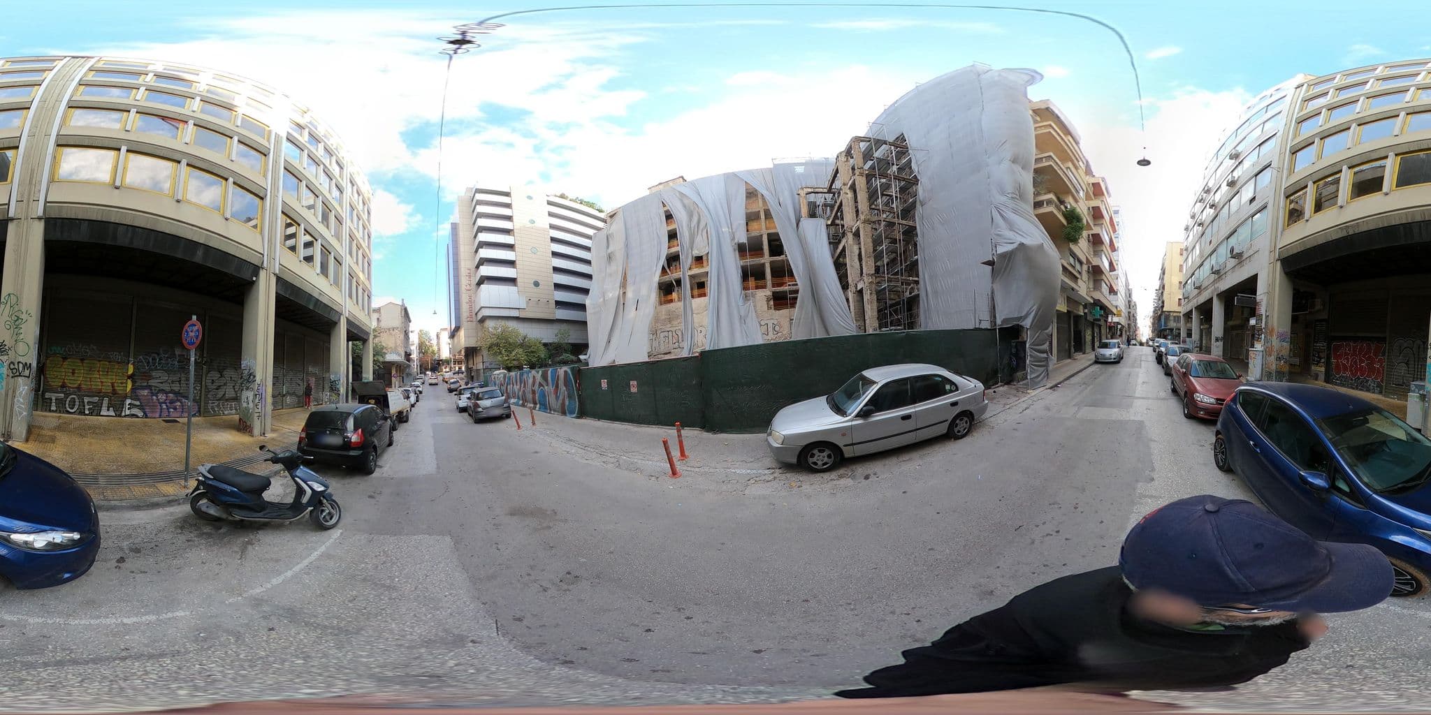 Street view near Cosmopolit, Athens