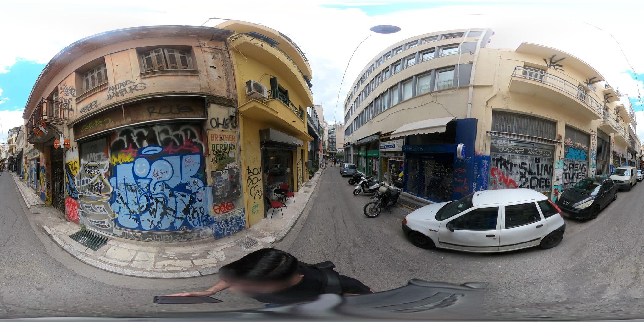 Street view near Pallada Athens, Athens