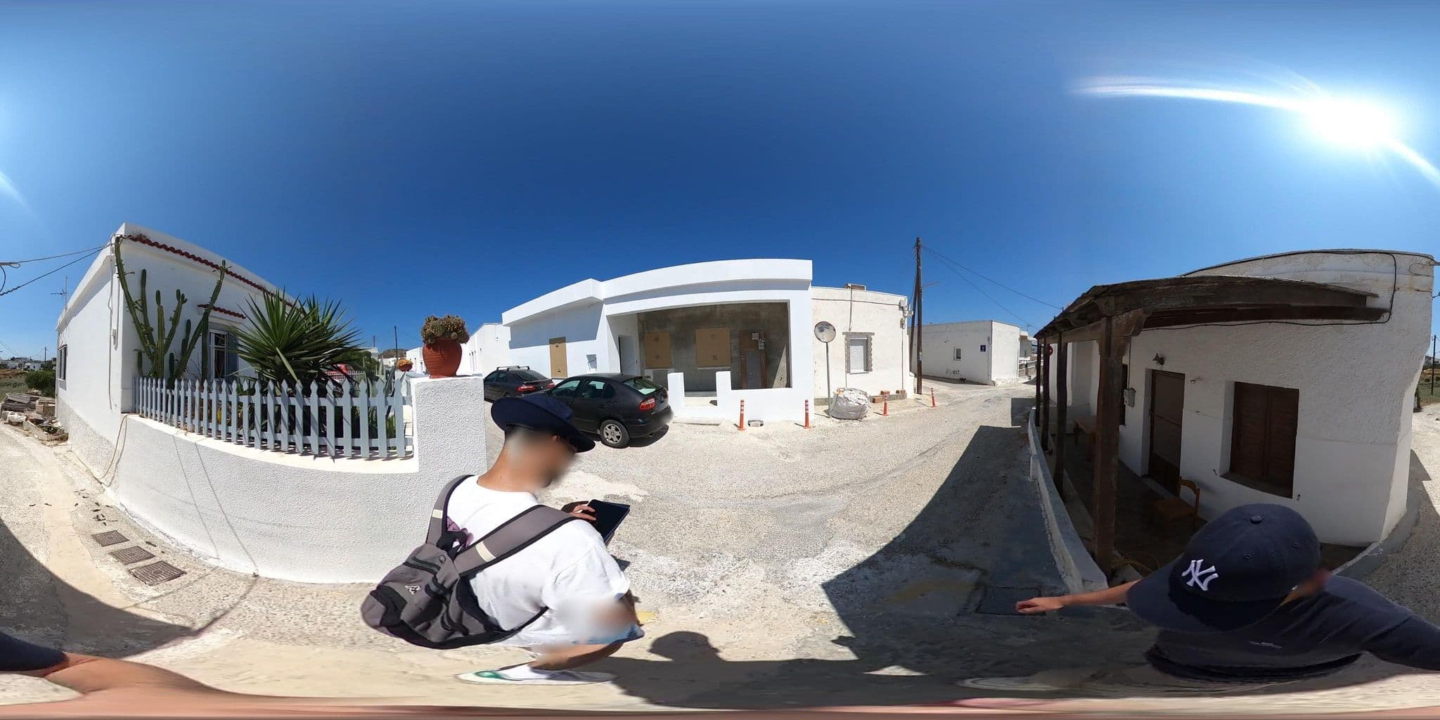 Street view near Milos village, Adámas