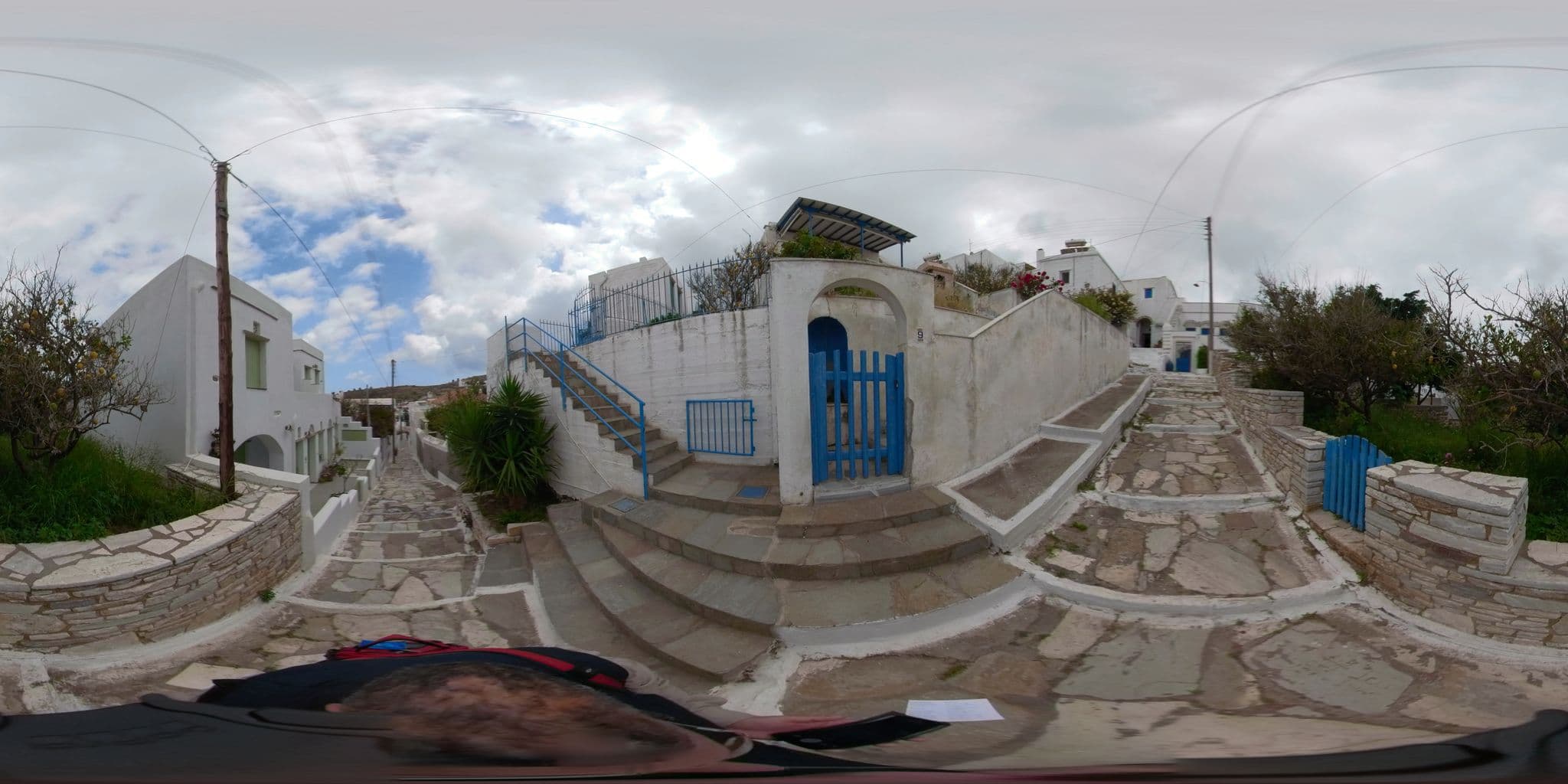 Street view near Skaris Homes, Tínos — © thodorisvakkas (CC BY-SA · Mapillary)