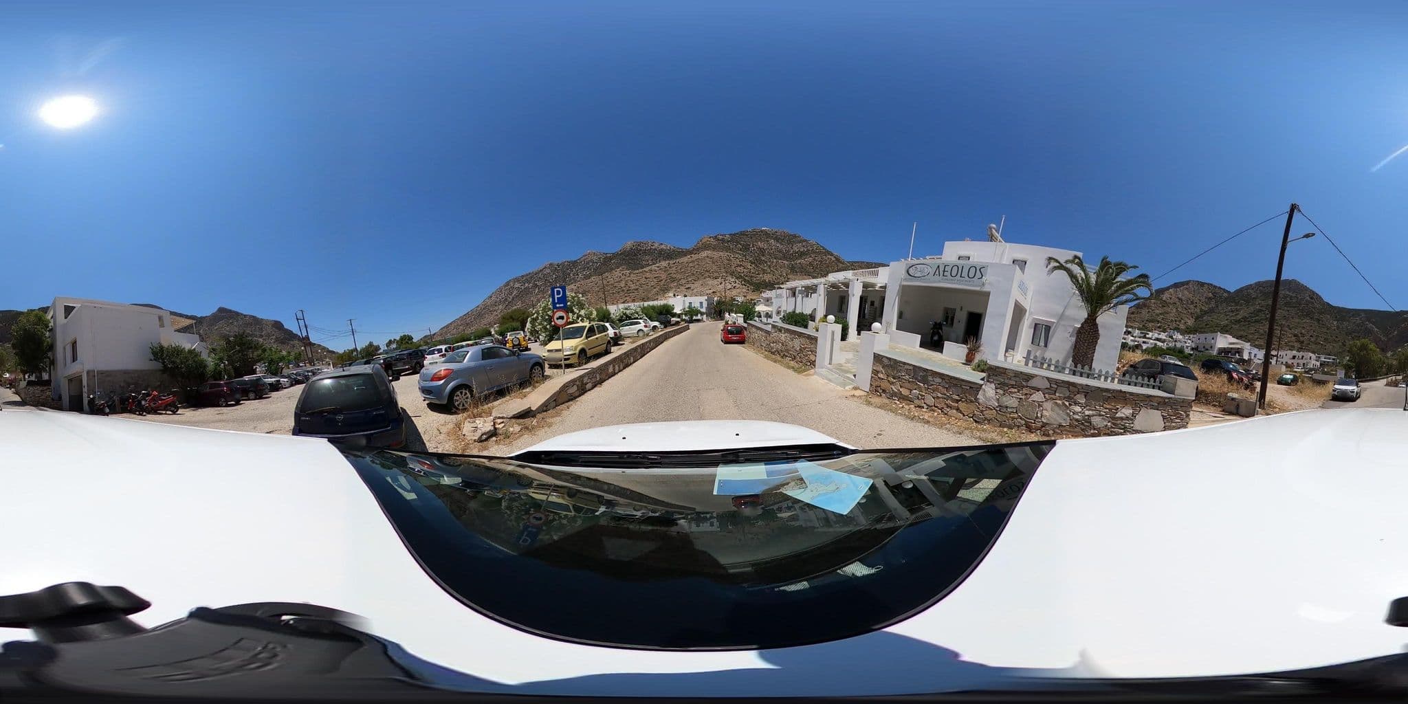 Street view near Aeolos Apartments, Adámas