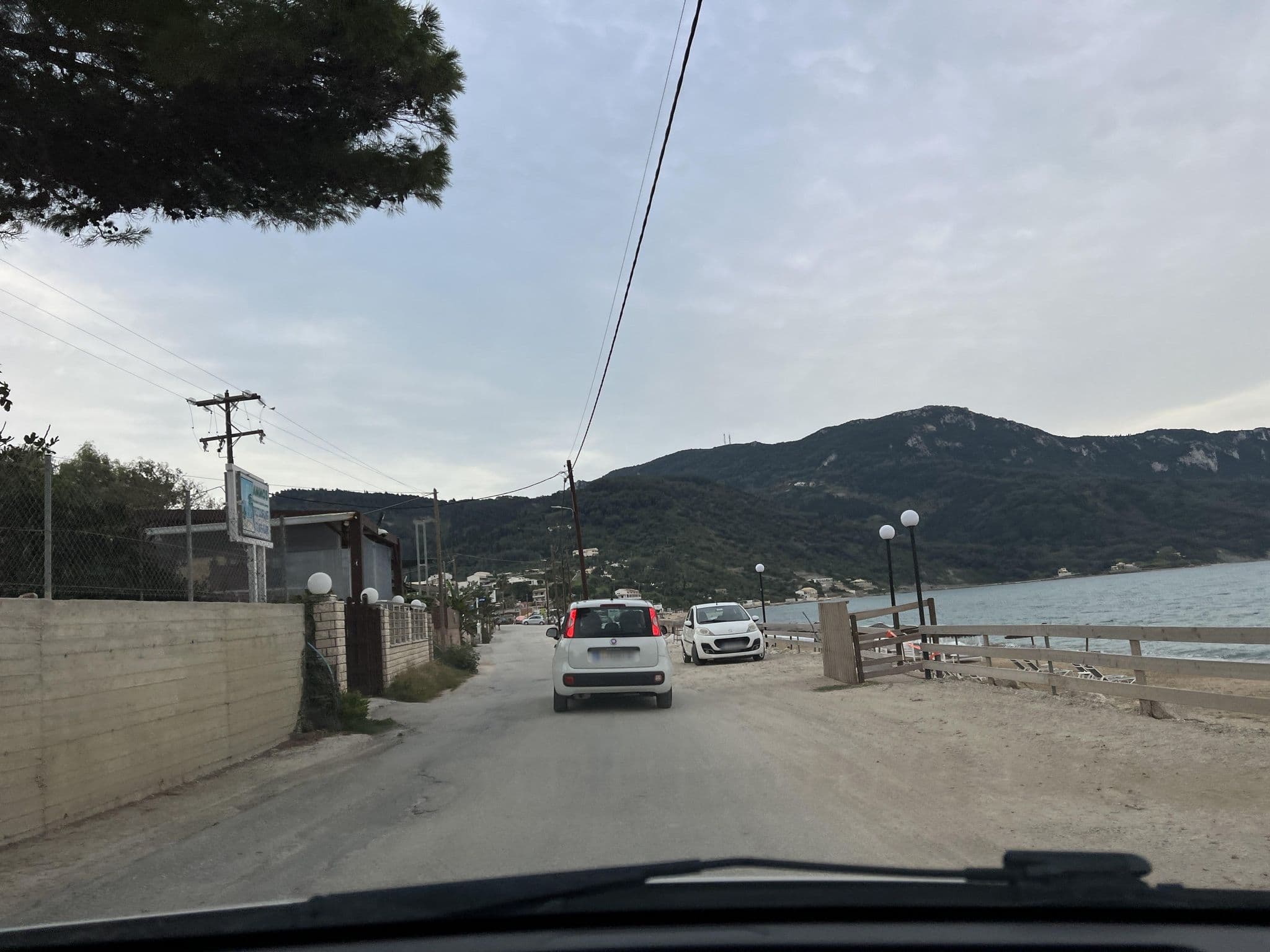 Street view near Marias Apartments, Agios Georgis