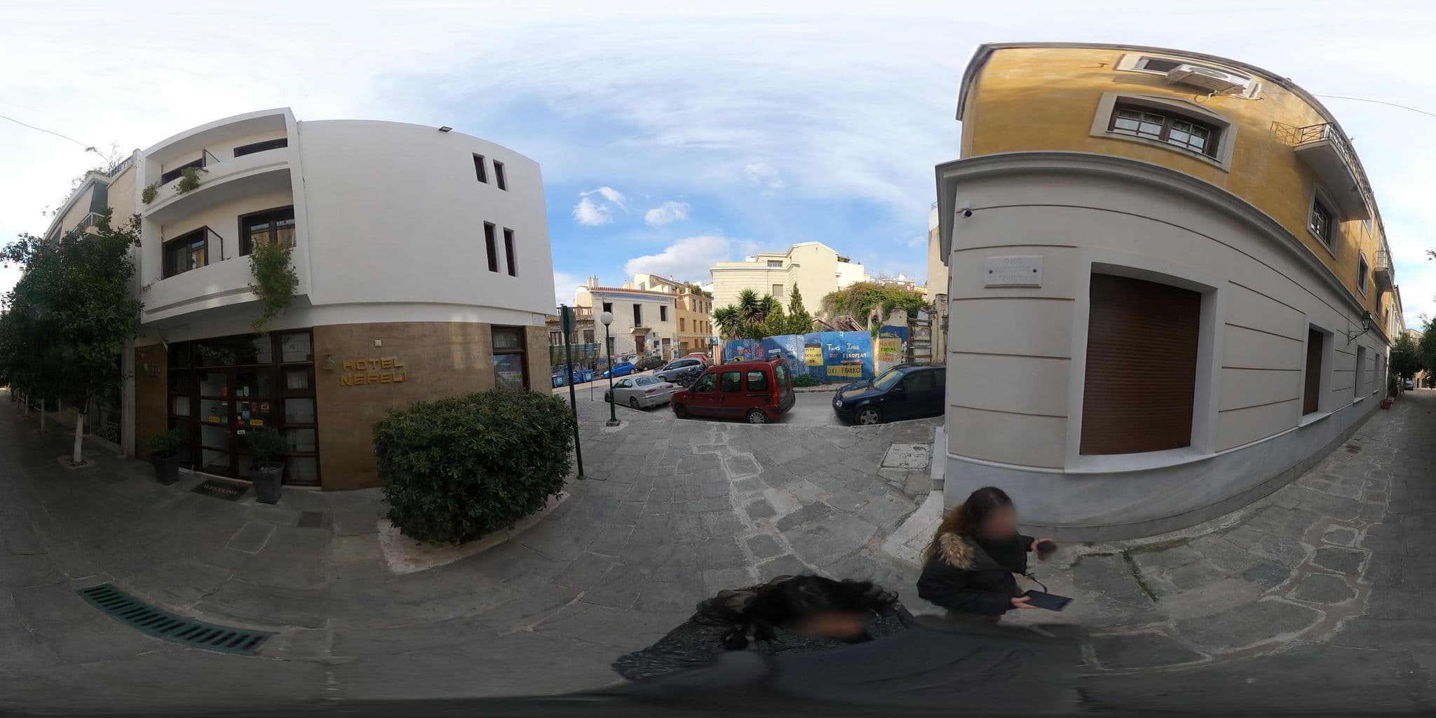 Street view near Hotel Nefeli, Athens