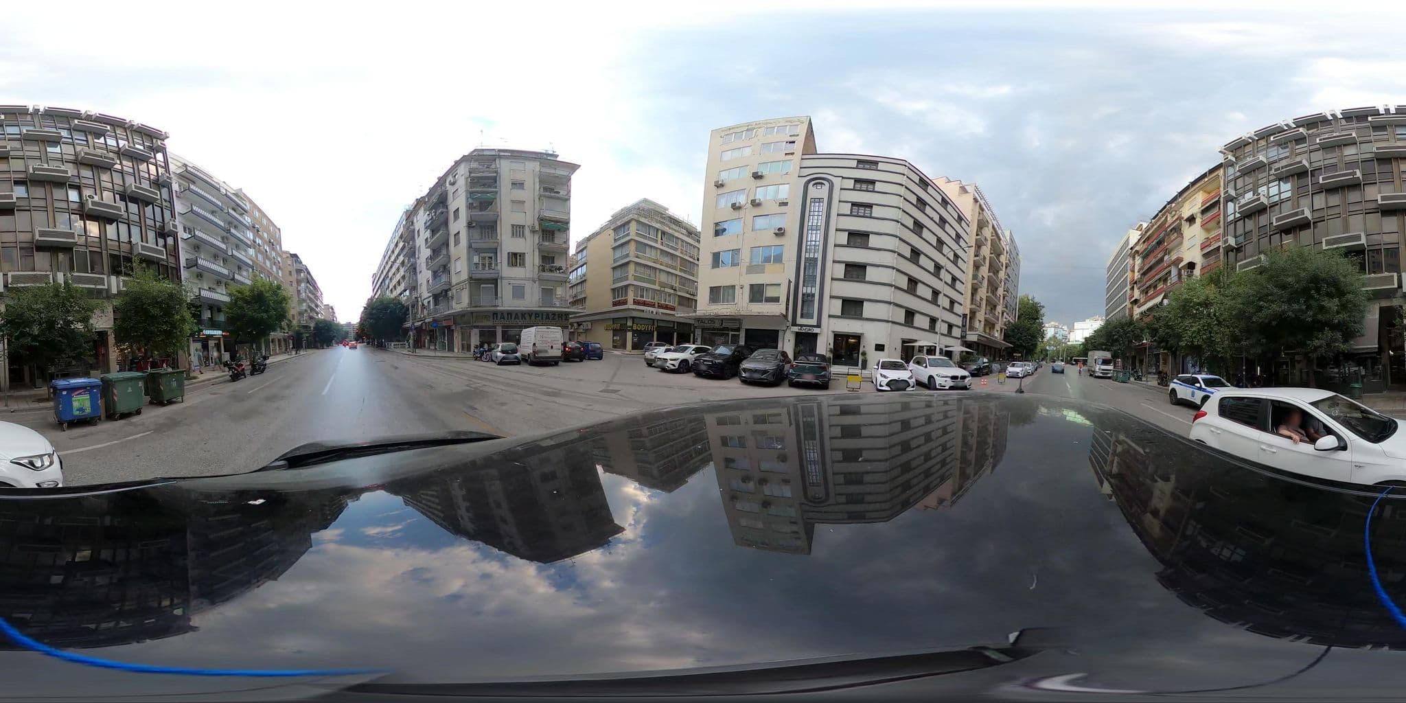 Street view near Vanoro Hotel, Thessaloníki — © geraki (CC BY-SA · Mapillary)