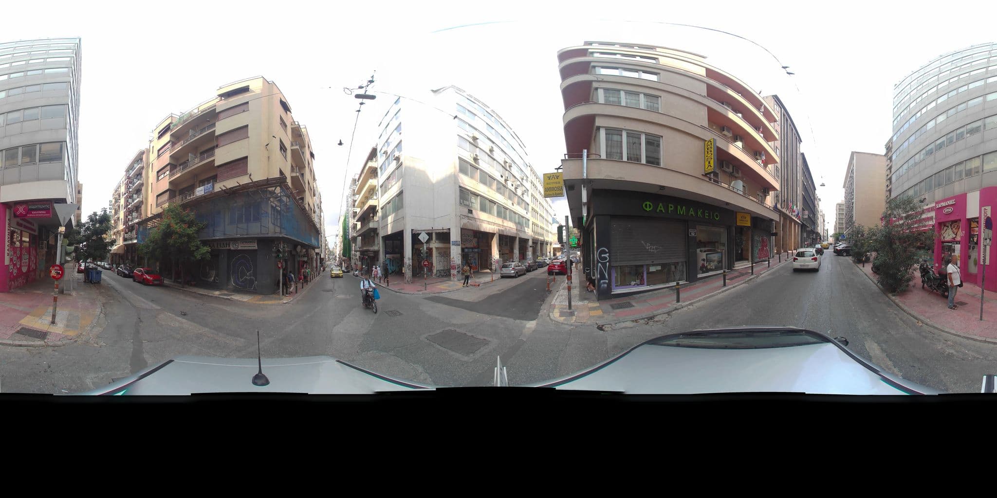 Street view near The Alassia, Athens