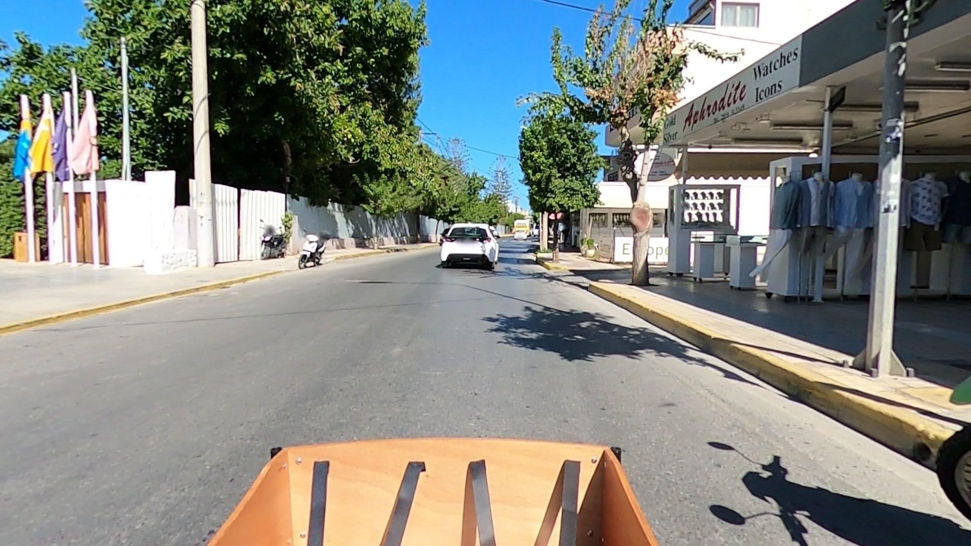 Street view near Paralos Lifestyle Beach, Gázi — © efikour (CC BY-SA · Mapillary)