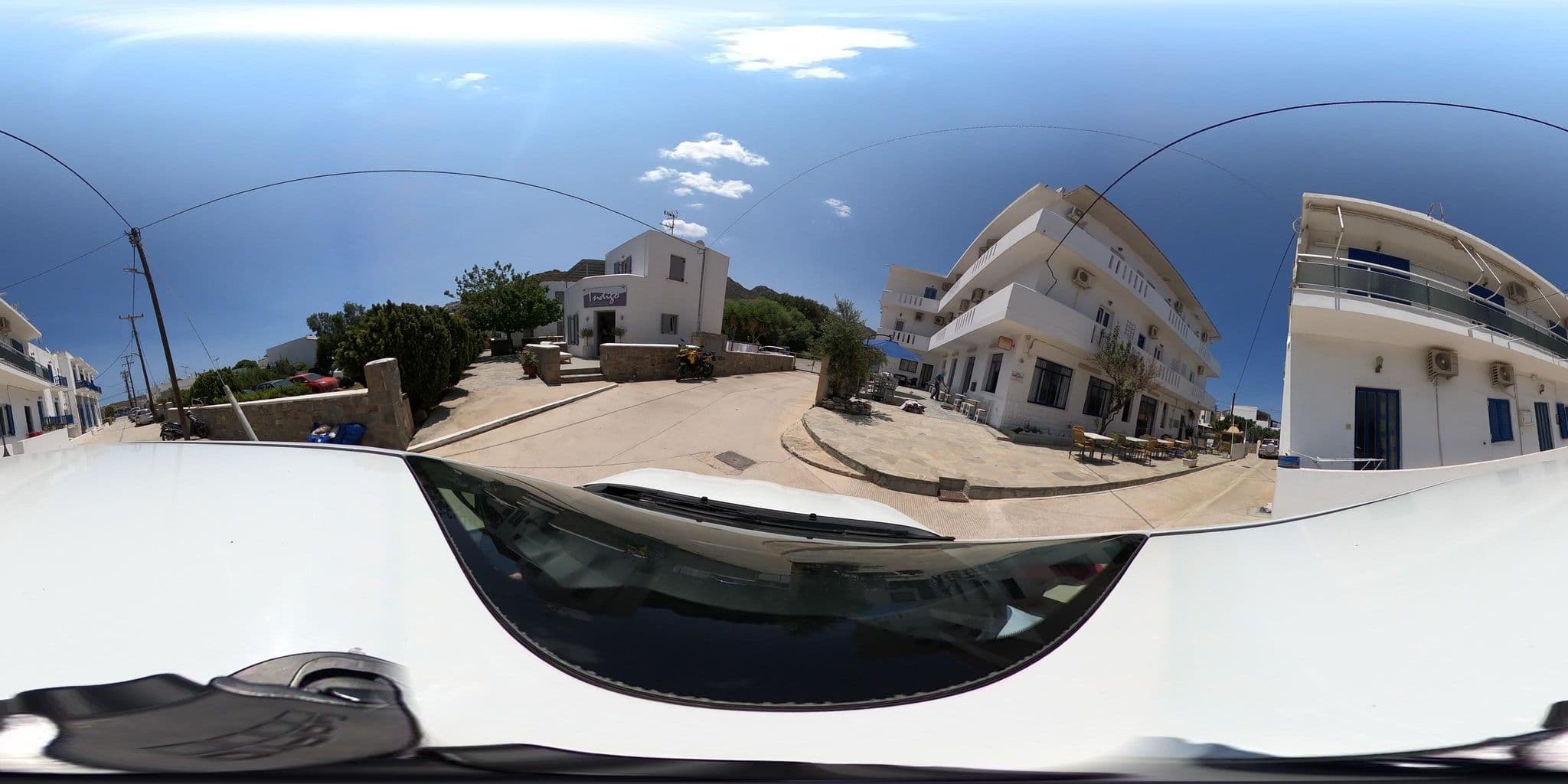 Street view near Serifos Beach hotel, Adámas