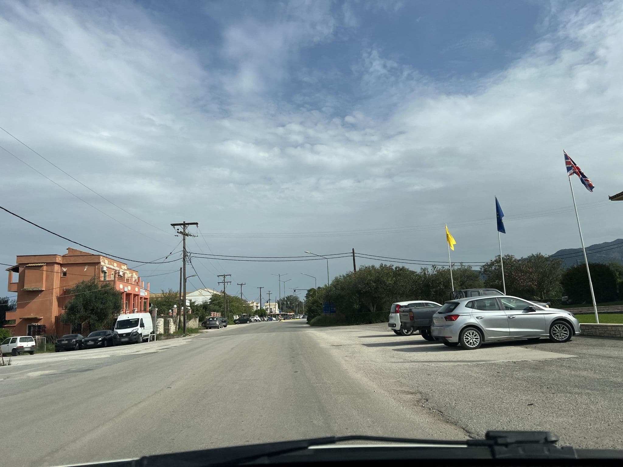 Street view near Pegasus Hotel, Acharávi — © VMConsulting (CC BY-SA · Mapillary)