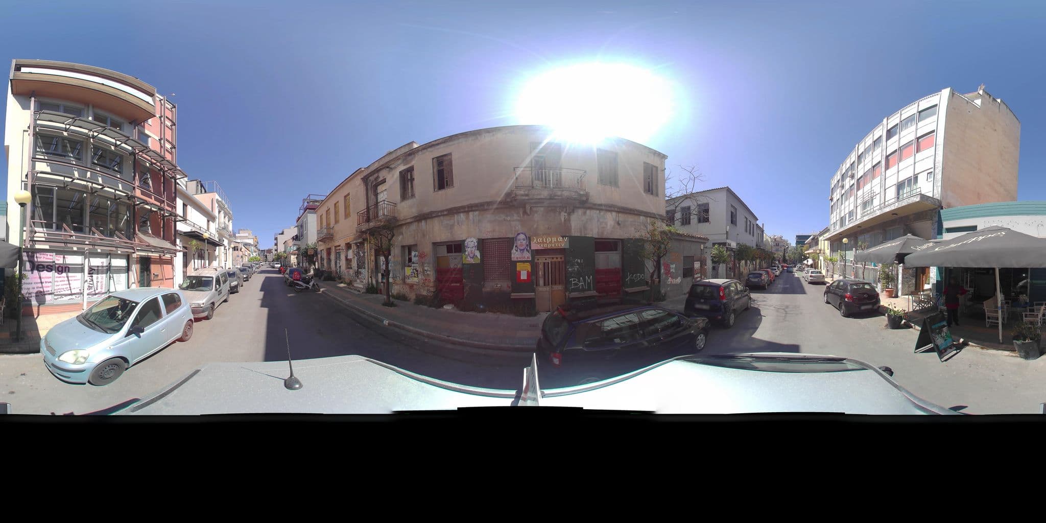 Street view near Iconic Athens Hostel, Athens