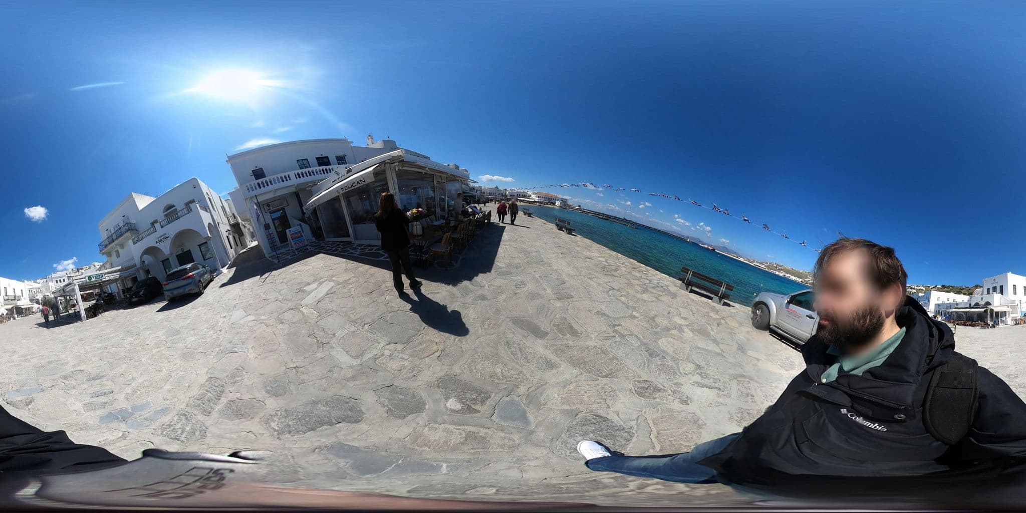 Street view near Pnoe, Mykonos — © efikour (CC BY-SA · Mapillary)
