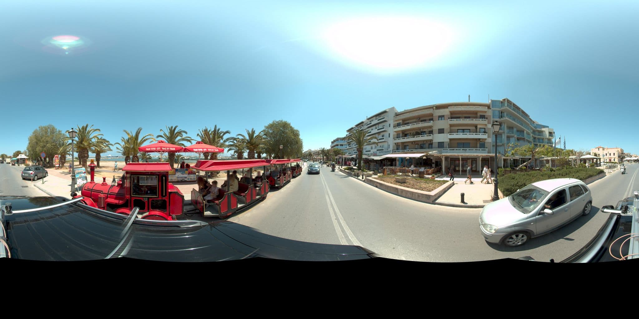 Street view near Kyma Suites Beach Hotel, Rethymno
