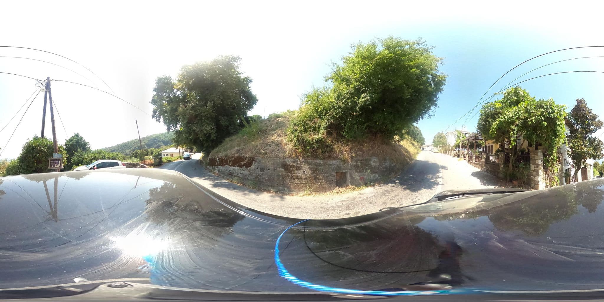 Street view near Mple Feggari, Mouresi — © geraki (CC BY-SA · Mapillary)