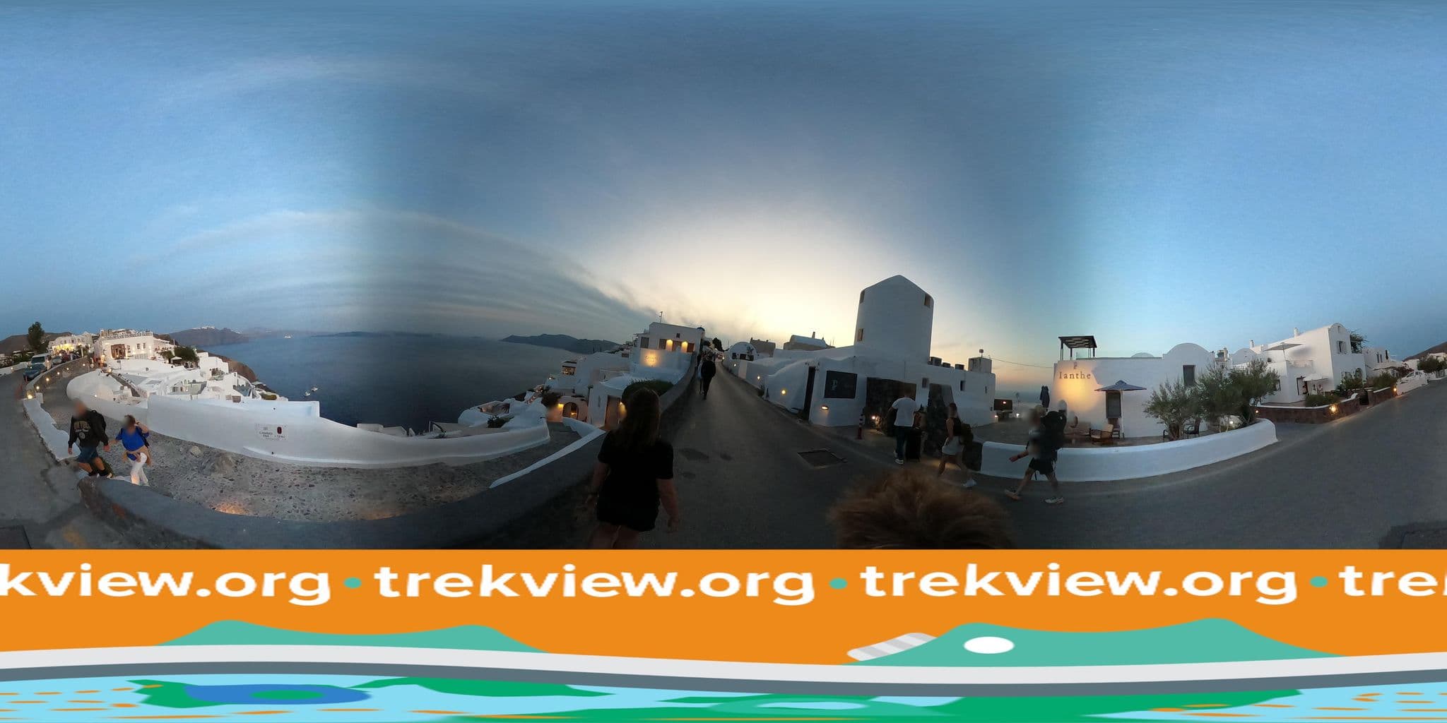 Street view near Ianthe Apartments & Villa, Oía — © trekviewed (CC BY-SA · Mapillary)